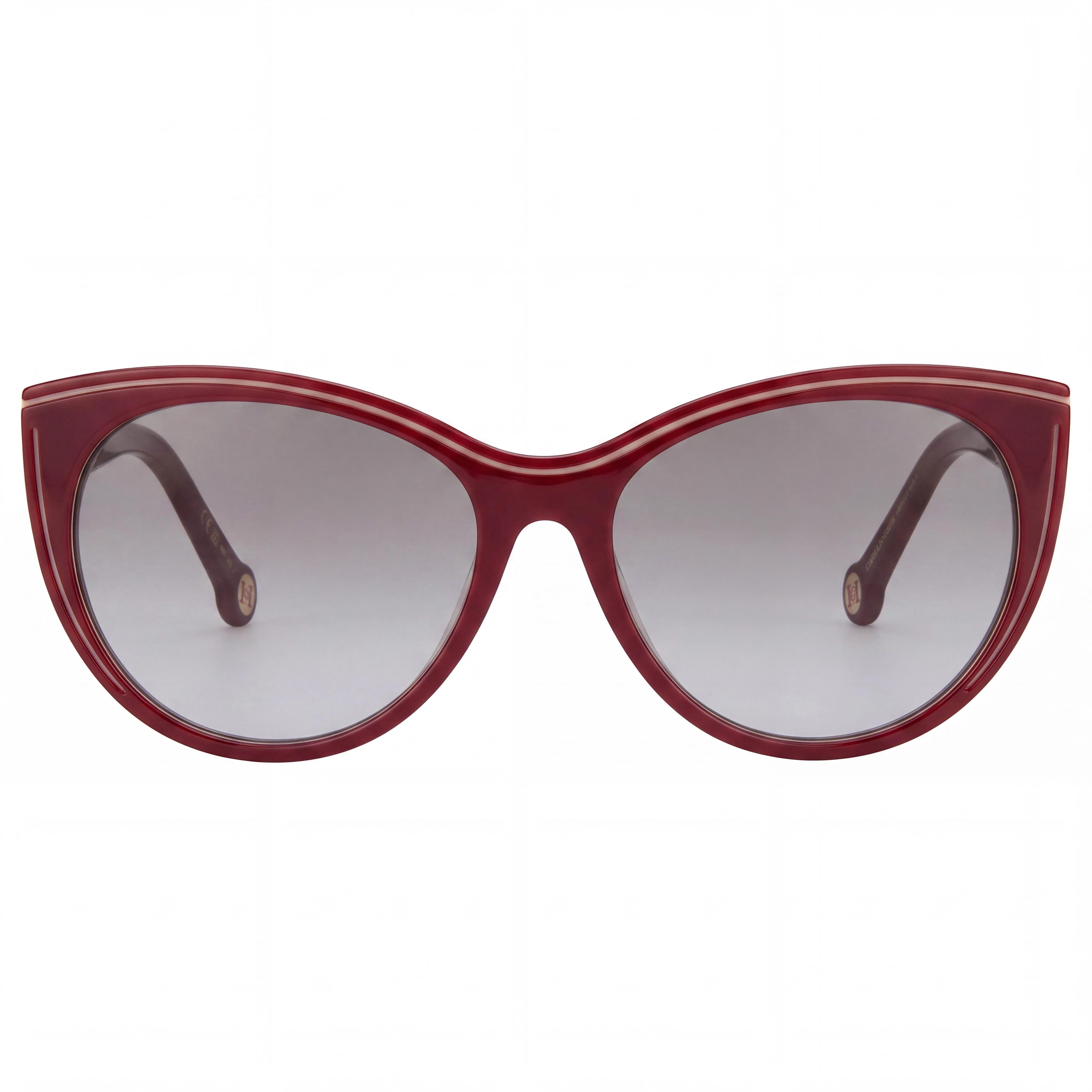 Carolina Herrera Casual Women's Acetate UV Protection Sunglasses 56mm - Burgundy Beige Ombre Brown, Brown Shaded Lenses, Photo 2