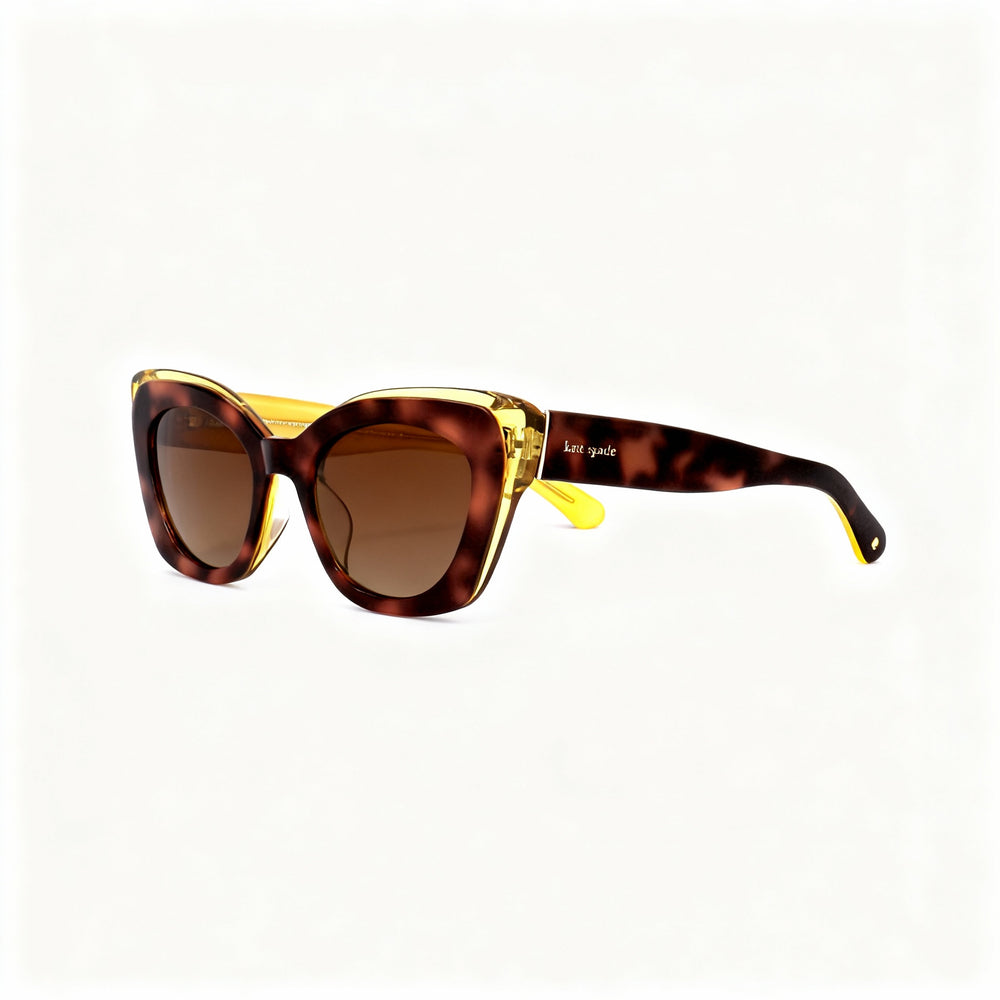 Gafas de sol Kate Spade New York MARIGOLD/S para mujer, con montura de acetato marrón habana, polarizadas y con sombreado marrón, de 51 mm