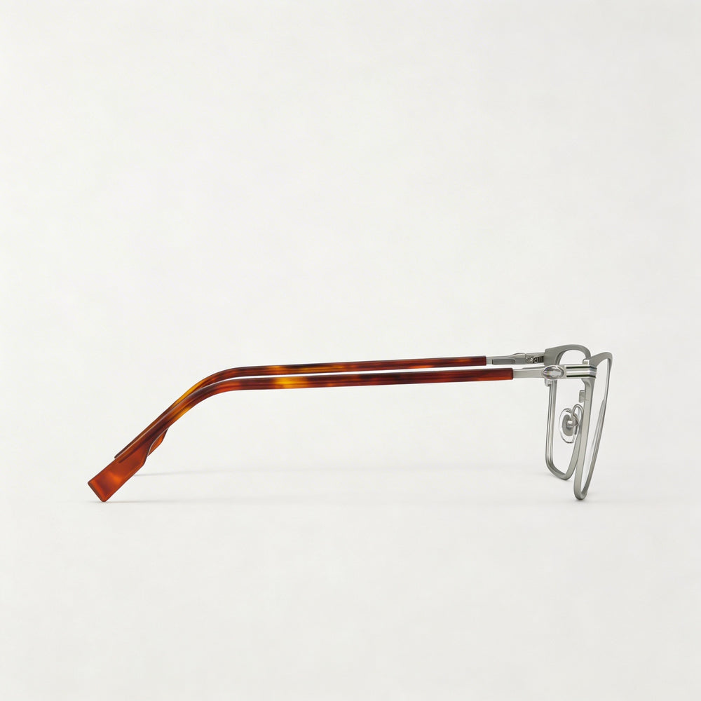 Gafas Lacoste Casual para hombre con montura de acetato plateado y lentes de policarbonato transparente 53-18-145