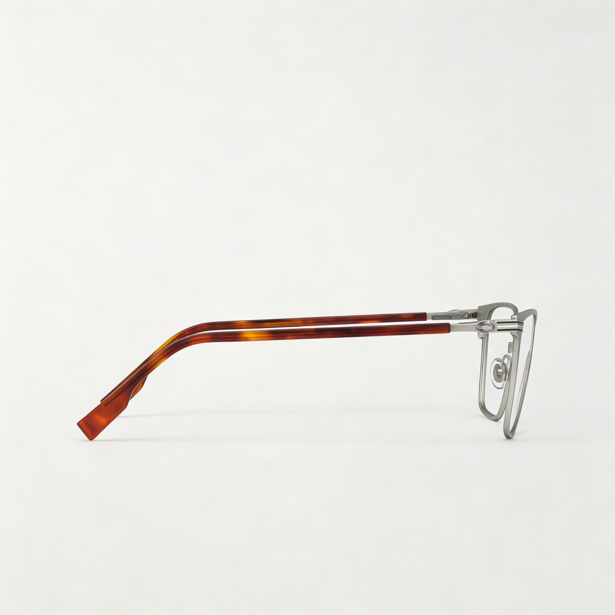Lacoste Casual Men’s Eyeglasses with Silver Acetate Frame and Transparent Polycarbonate Lenses 53-18-145, Photo 3
