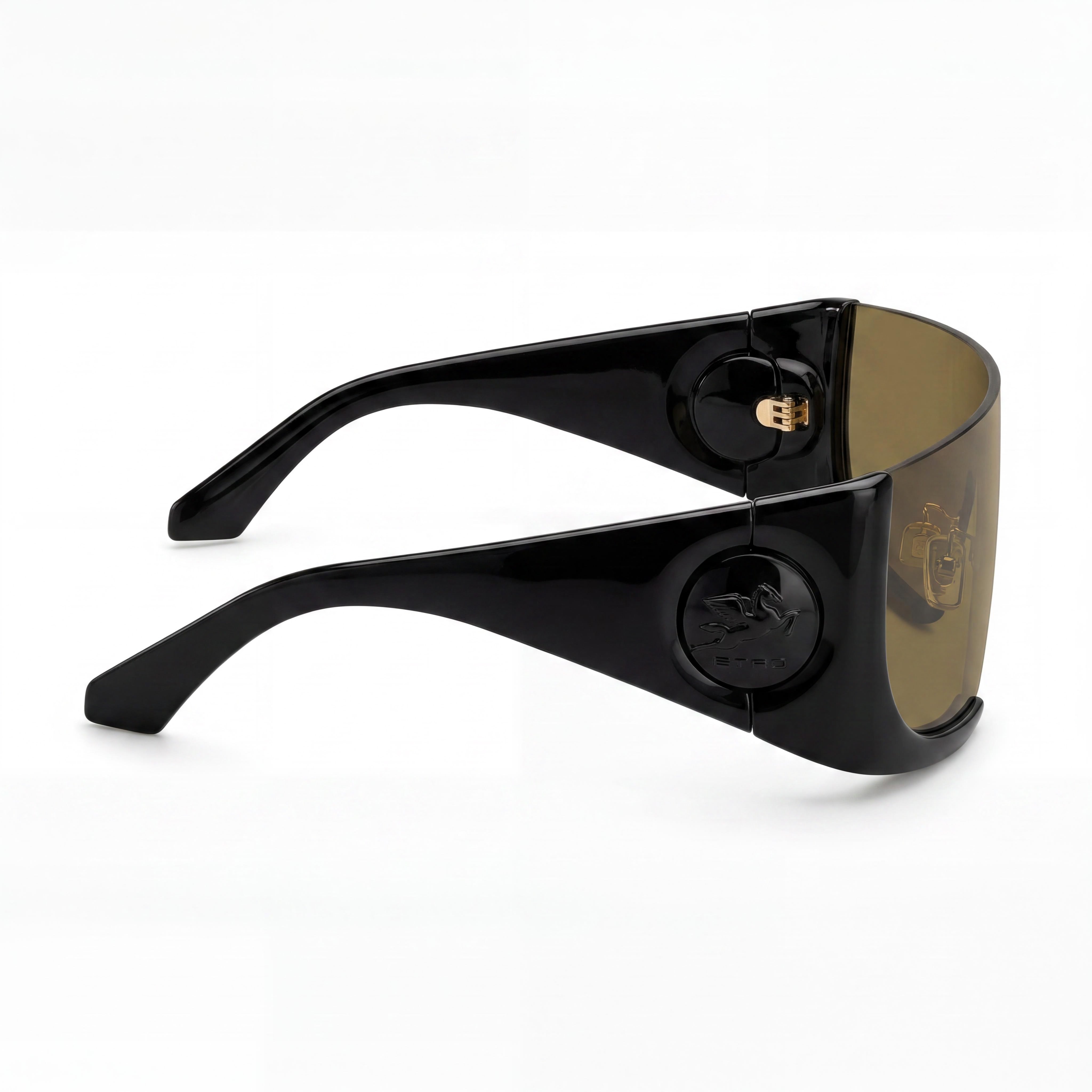 Etro Casual Women's Propionate Black Brown Frame Brown Non-Polarized Lens Sunglasses 99mm Lens Width, Photo 3