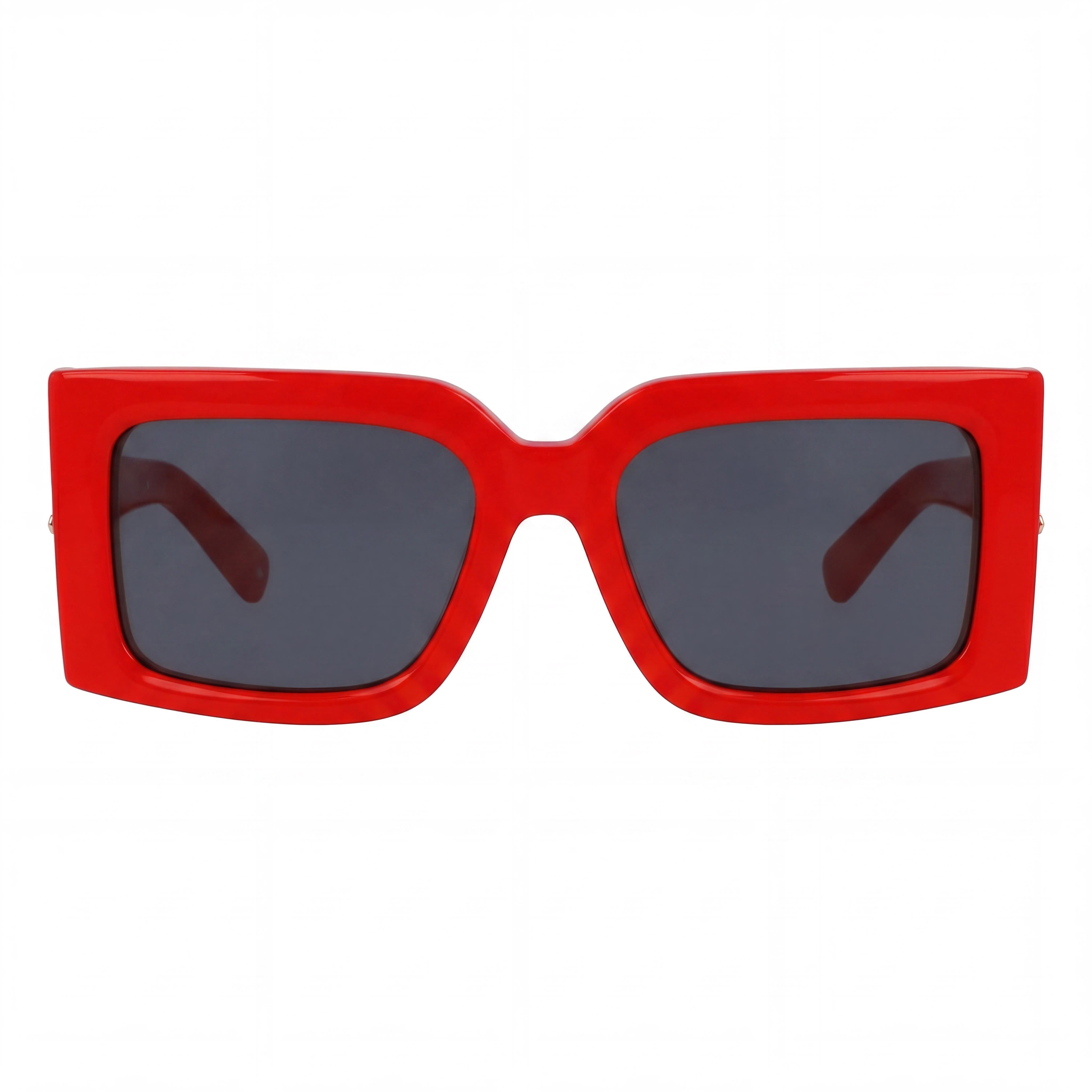 Ferragamo Sf2032s Women's Red Titanium Frame Eyewear with Grey Solid Composite Lenses, 55mm Lens Width, Photo 2
