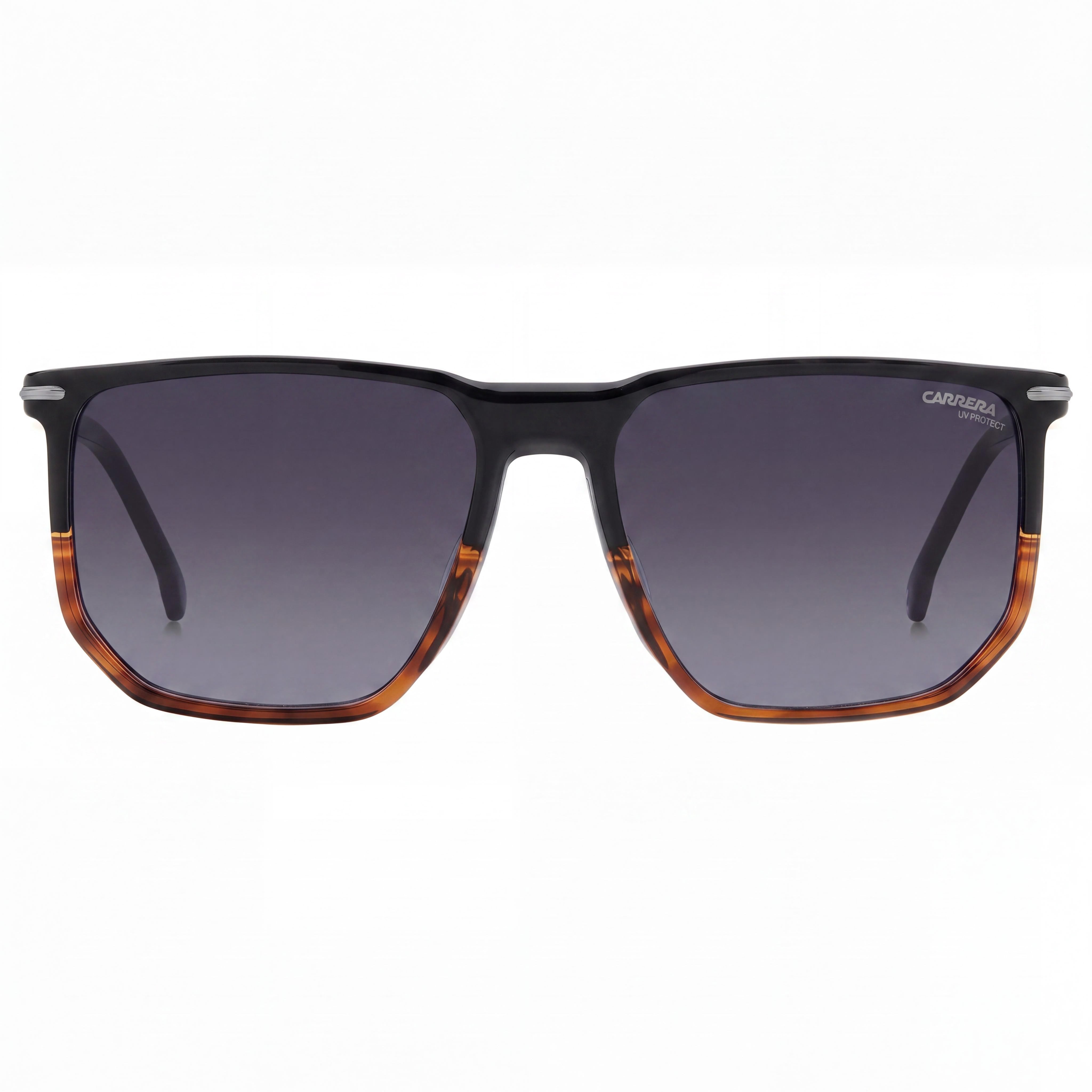 Carrera 329/S Unisex Acetate Frame Sunglasses, Black Havana, Polycarbonate UV Protection Dark Grey Heather Lenses 58mm, Photo 2