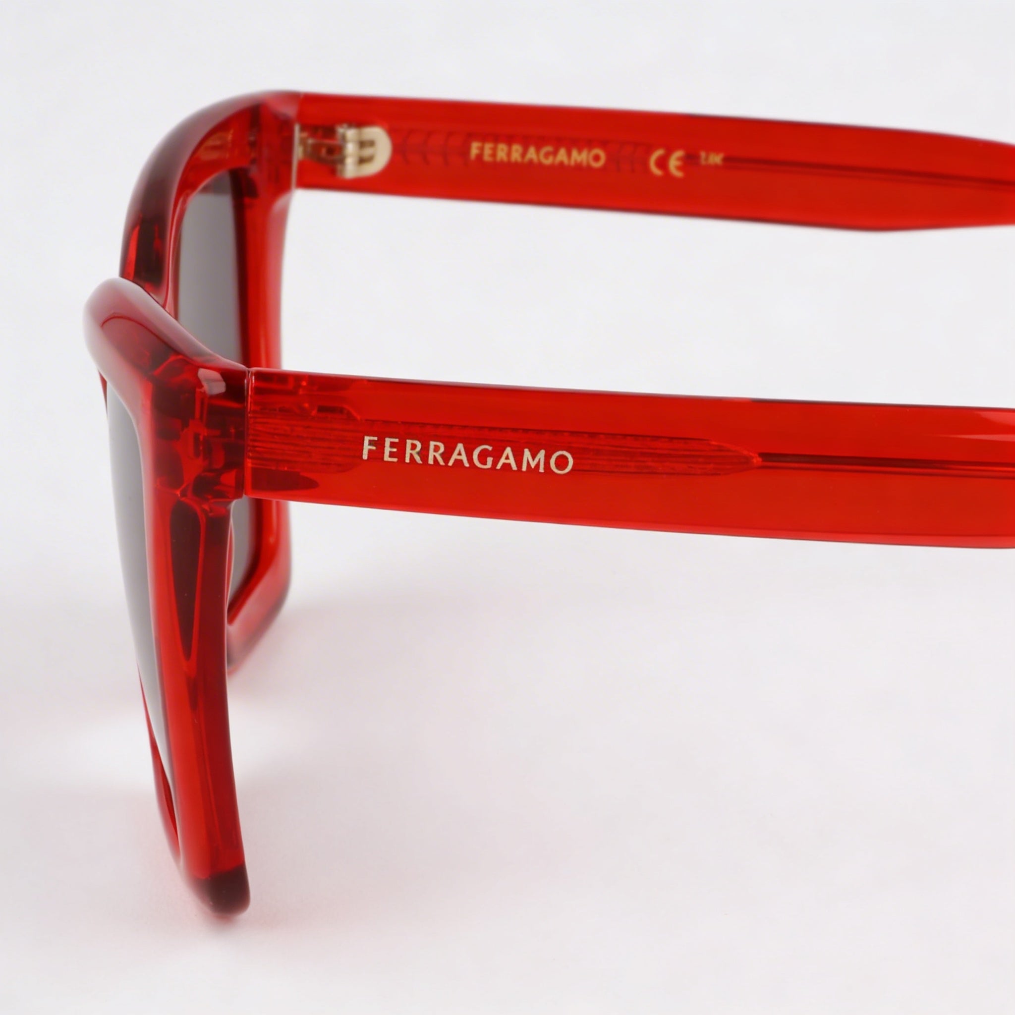 Gafas de acetato rojo transparente Ferragamo Sf2039se para mujer 53-17-145, Photo 3
