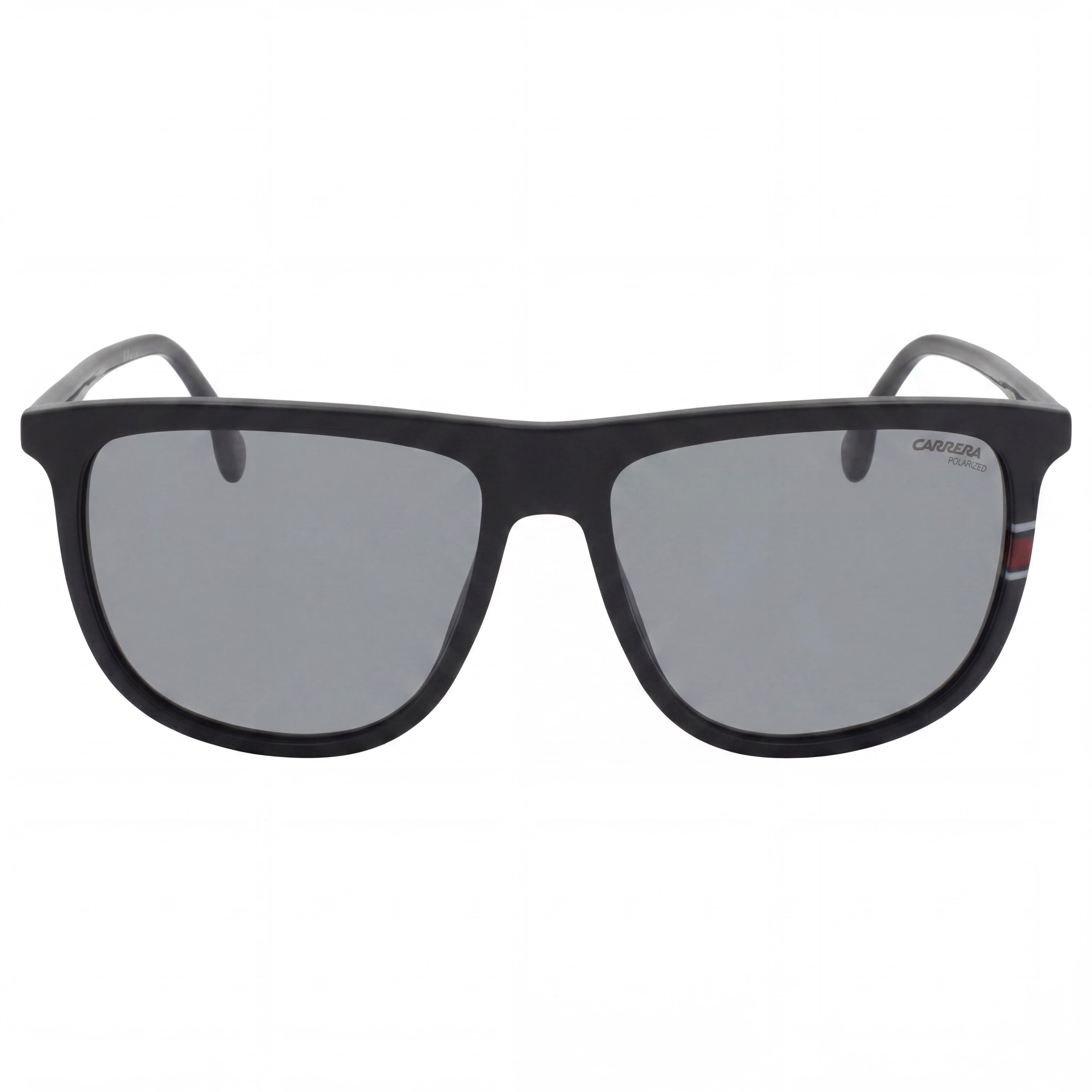 Gafas de sol unisex Carrera 218/S con montura de plástico negra y lentes polarizadas grises, 100 % protección UV, 58 mm, Photo 2