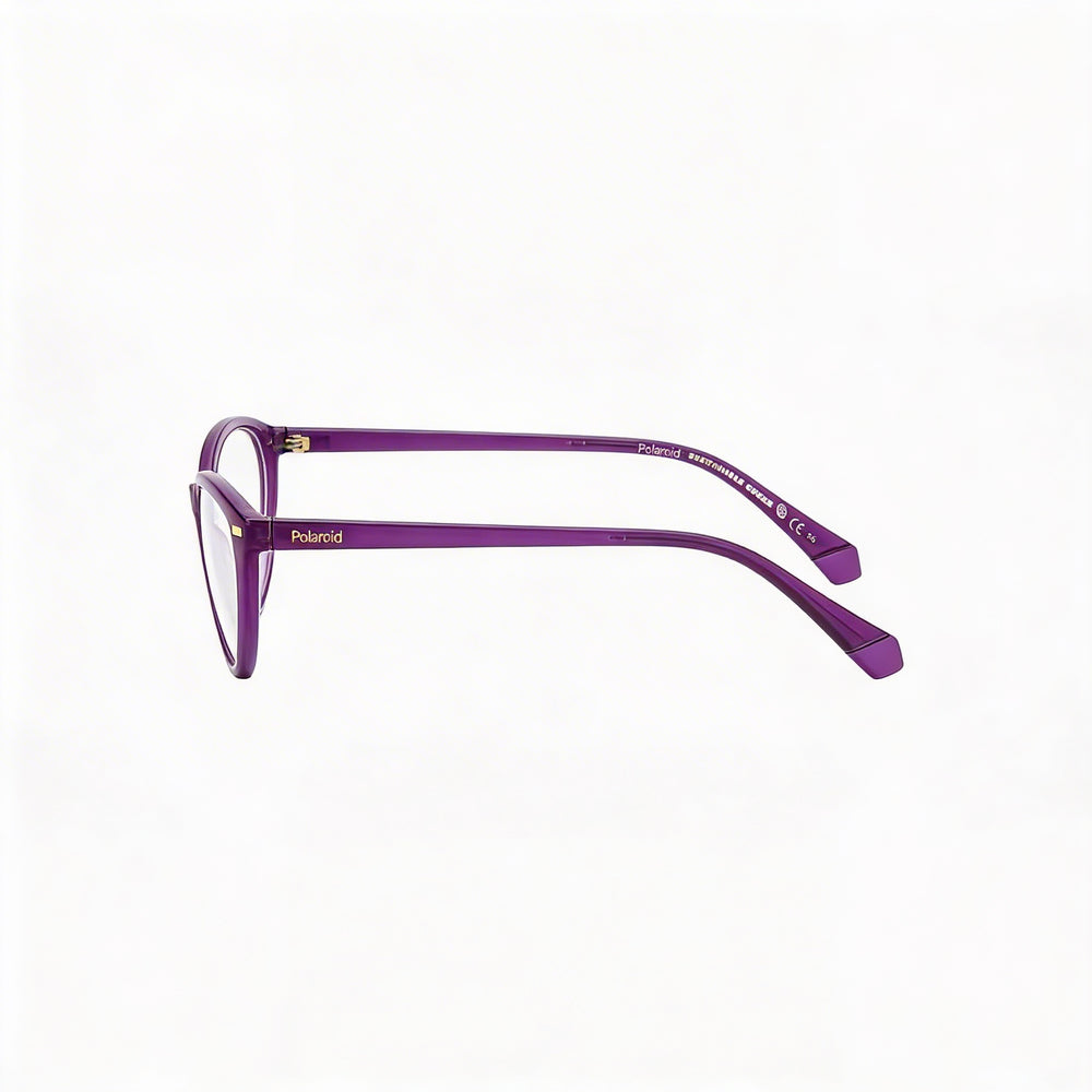 Polaroid Pld D432 Men's Injected Violet Frame Non- Polycarbonate Eyewear 53mm