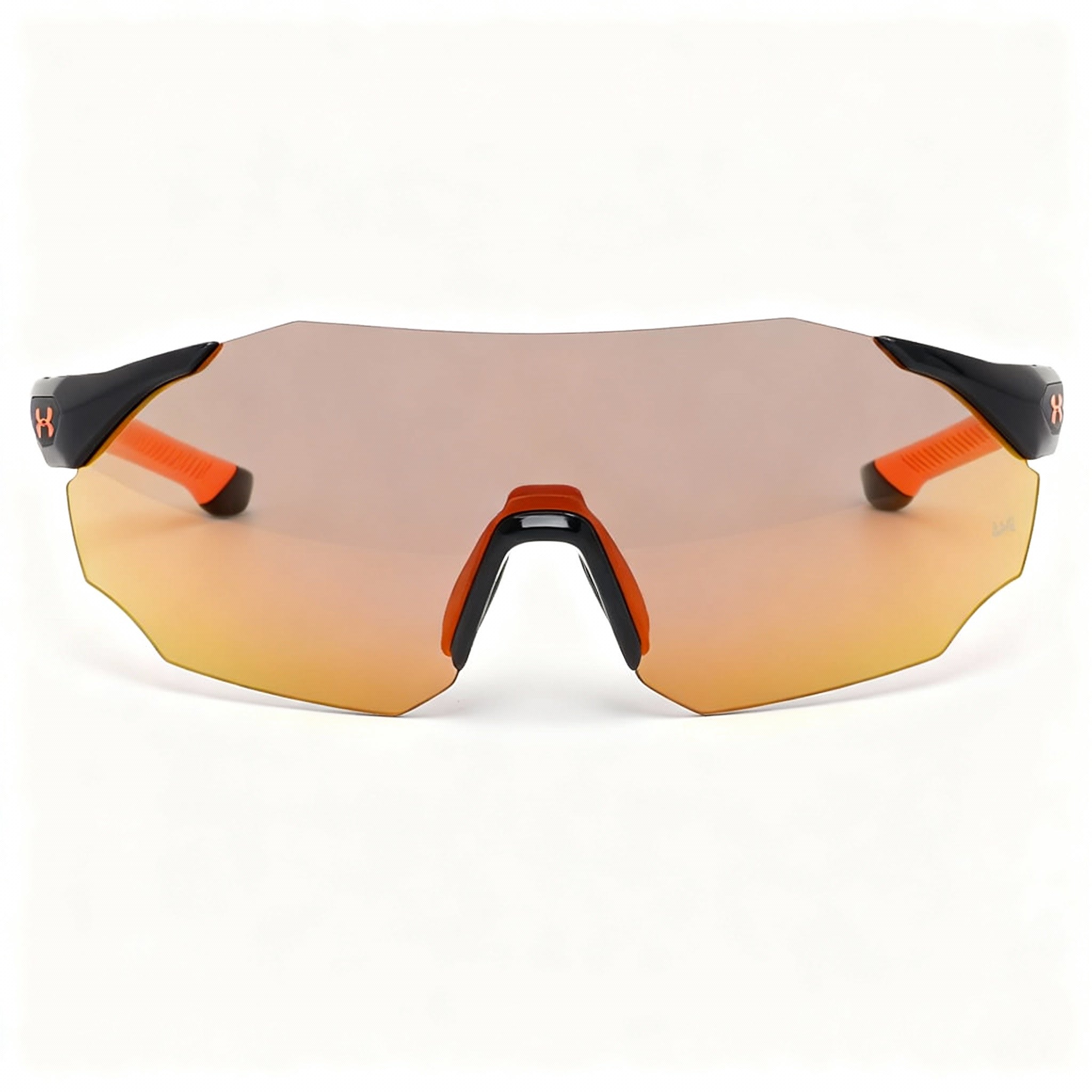 Under Armour UA Hammer/F Men's Black Plastic Frame, Orange Multilayer Non-Polarized Polycarbonate UV Sunglasses 99-1-120mm, Photo 3