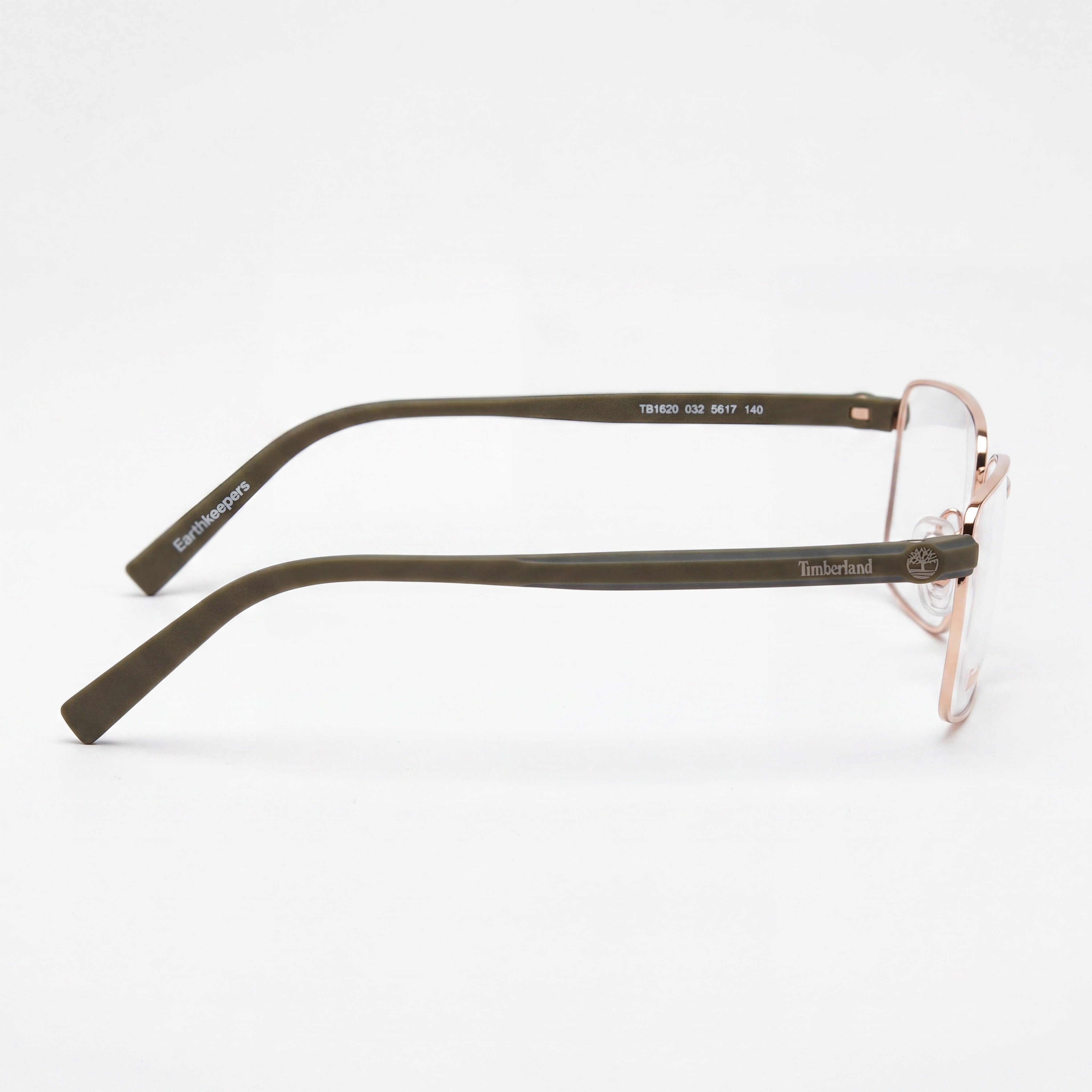 Monturas de gafas de metal contemporáneas Timberland para hombre, bronce de cañón mate, ancho de lente 56 mm, puente 17 mm, patilla 150 mm, Photo 3