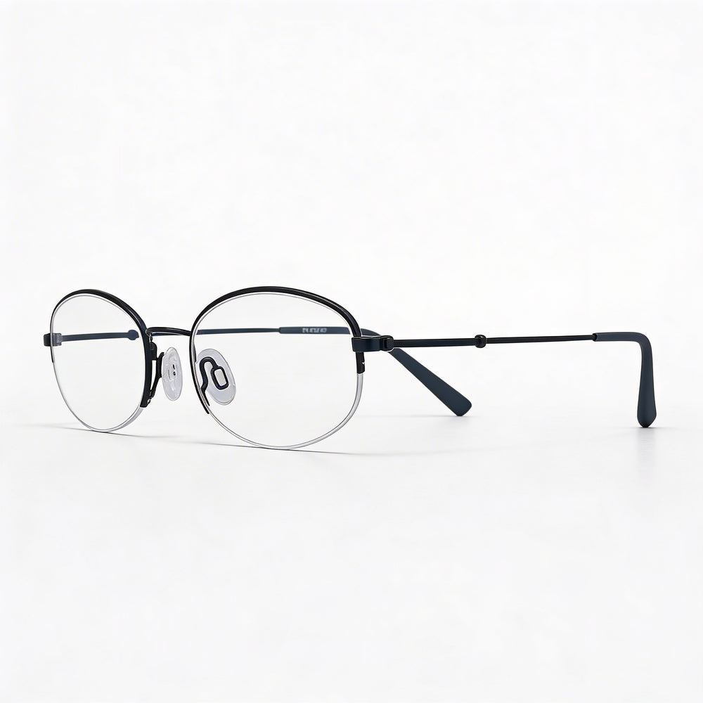 Gafas de sol polarizadas Flexon H6030 para mujer, con montura de acetato y policarbonato, color azul marino, 52 mm