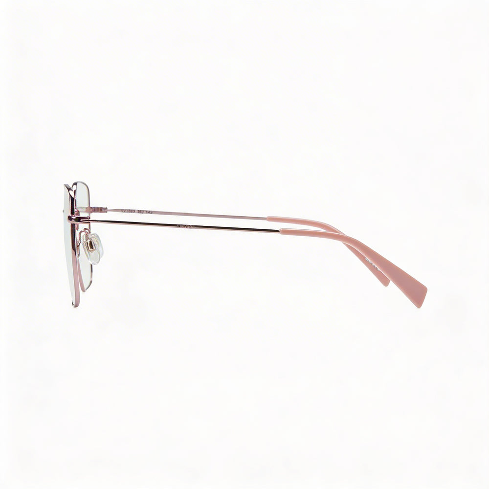 Gafas Levi's Lv 1010 para mujer con montura metálica rosa, lentes de 54 mm, puente de 17 mm y patillas de 145 mm.
