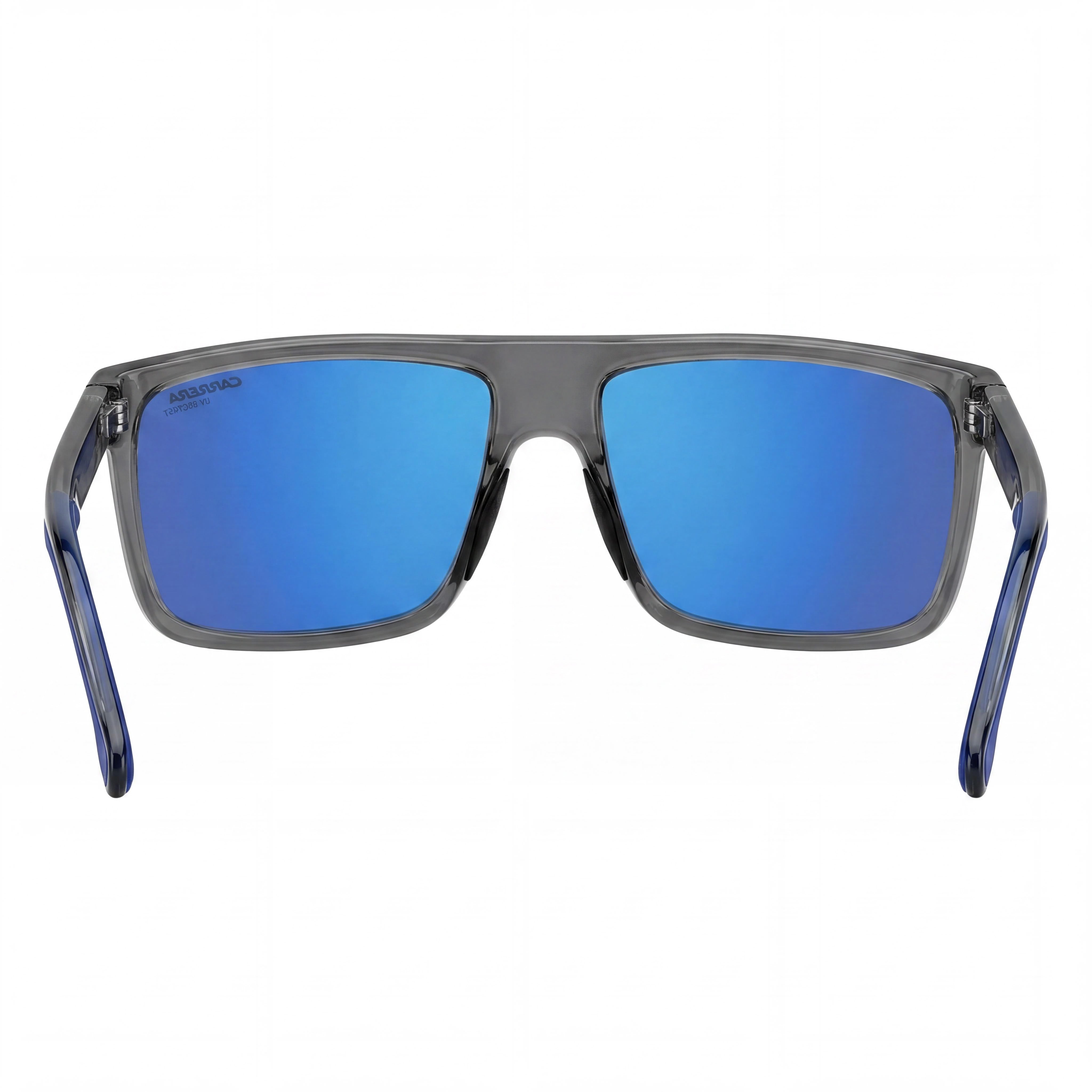 Carrera 8055/S Men's Transparent Grey Polyamide Frame Blue Multilayer Lens UV Sunglasses 58mm, Photo 2
