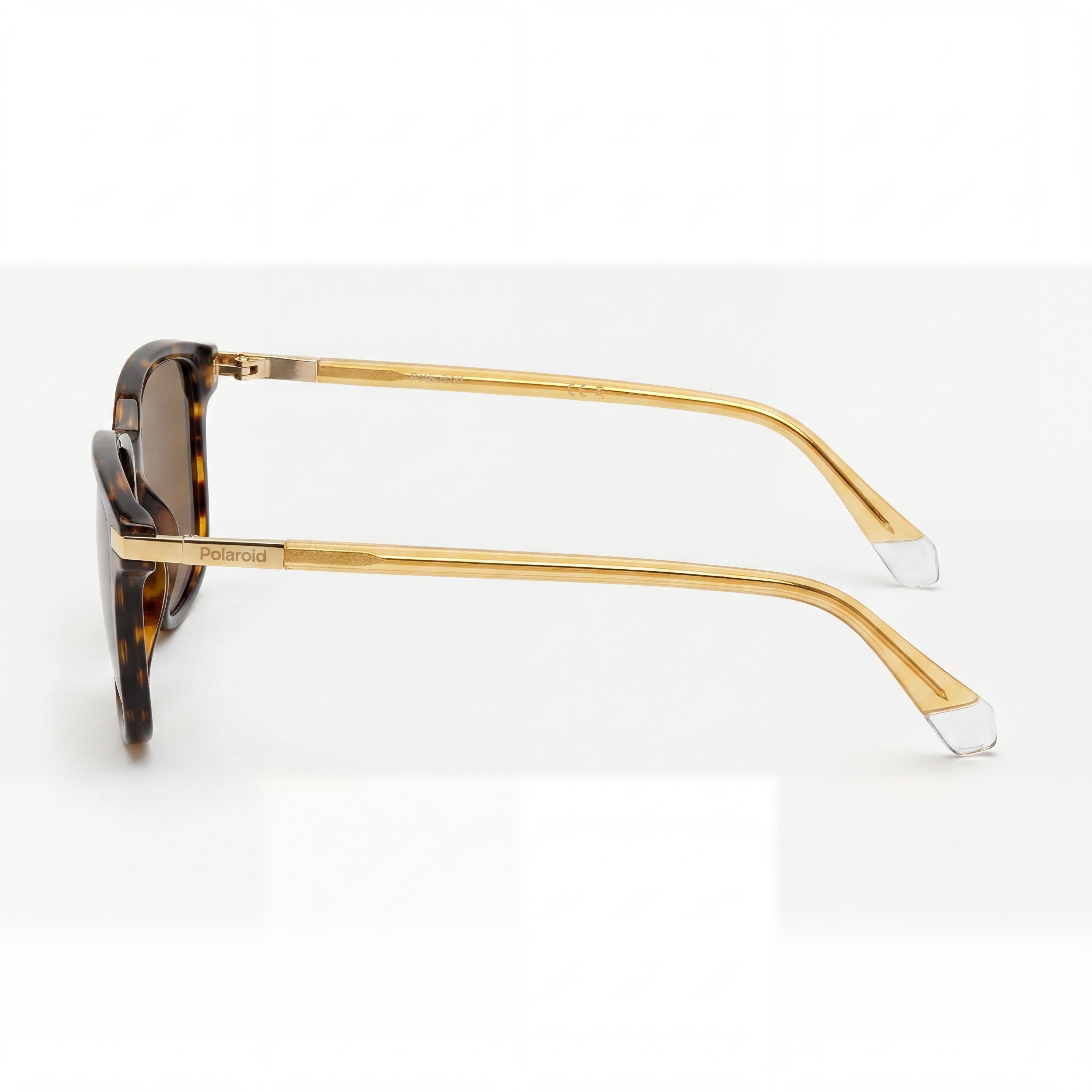 Gafas de sol polarizadas unisex Polaroid UV 400 con montura de policarbonato marrón Habana y lentes polarizadas de bronce de 54 mm, Photo 3
