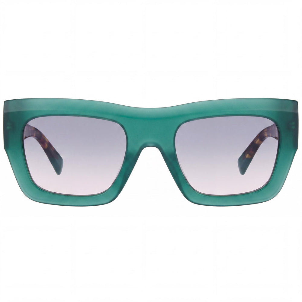 M Missoni Modern Women's Full Rim Flat Top Green Havana Acetate UV Protected Sunglasses 52-22-140