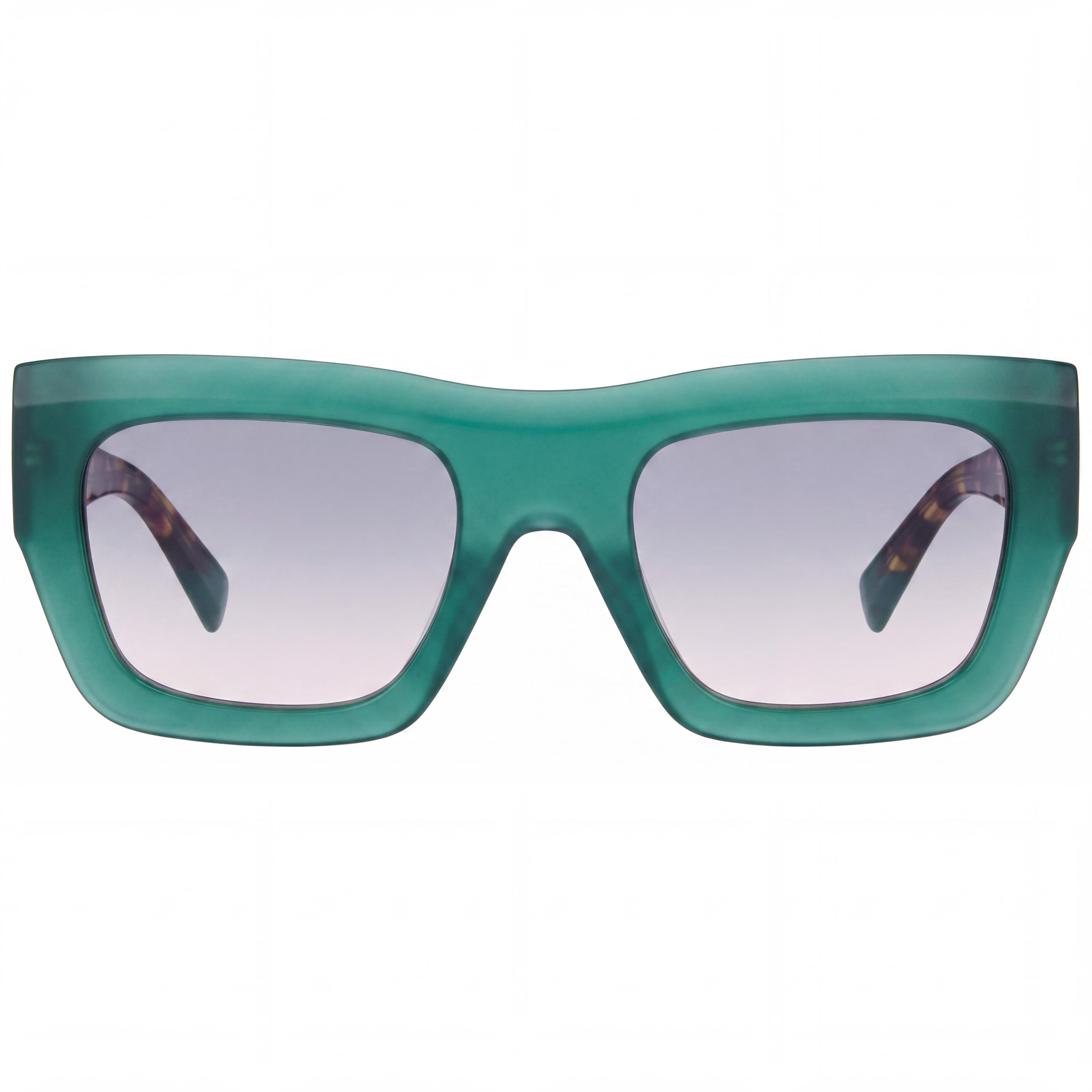 M Missoni Modern Women's Full Rim Flat Top Green Havana Acetate UV Protected Sunglasses 52-22-140, Photo 2