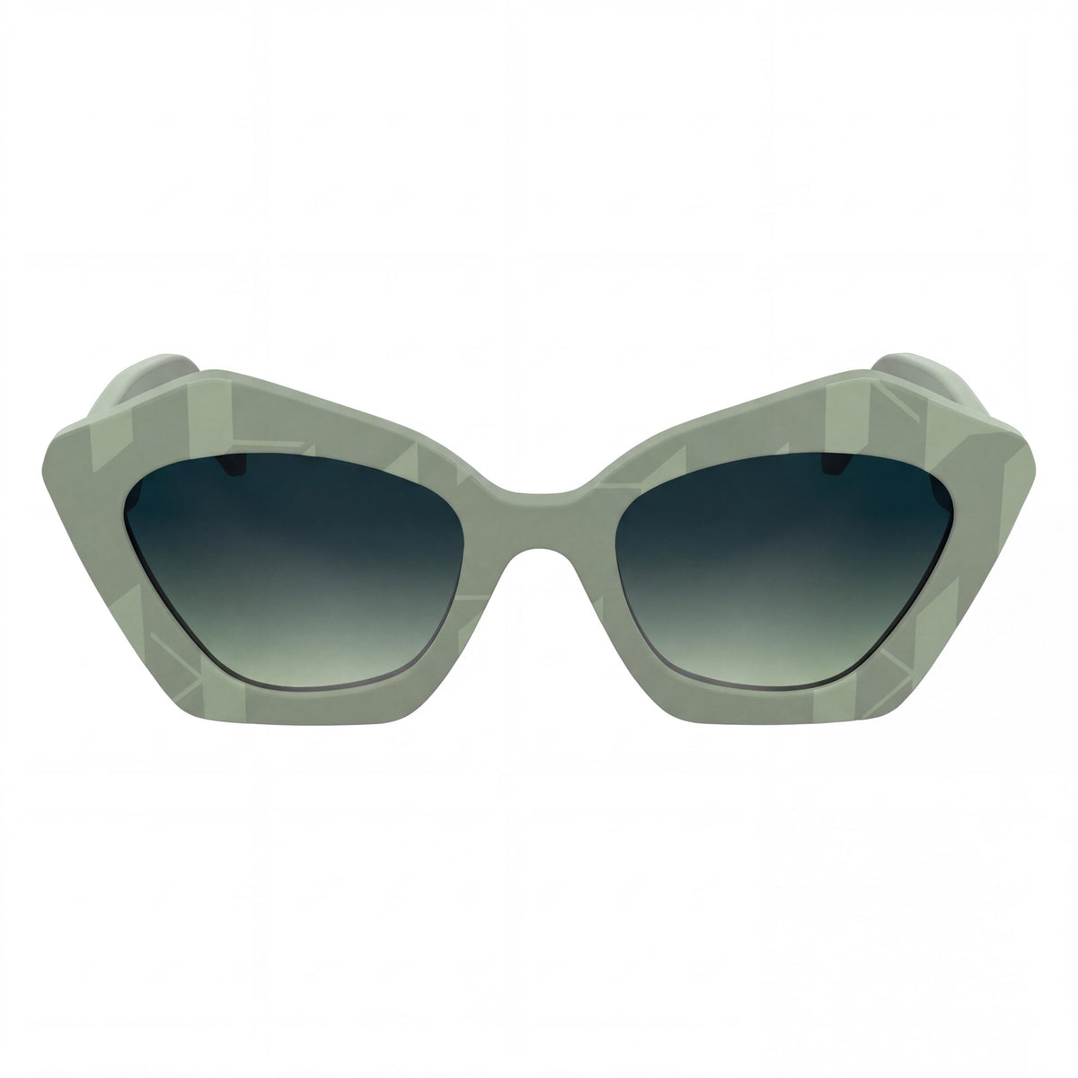 KARL LAGERFELD Kl6199s Women's Plastic Sage Frame Gradient Petrol Acid Green UV Protection Sunglasses Size M, Photo 2