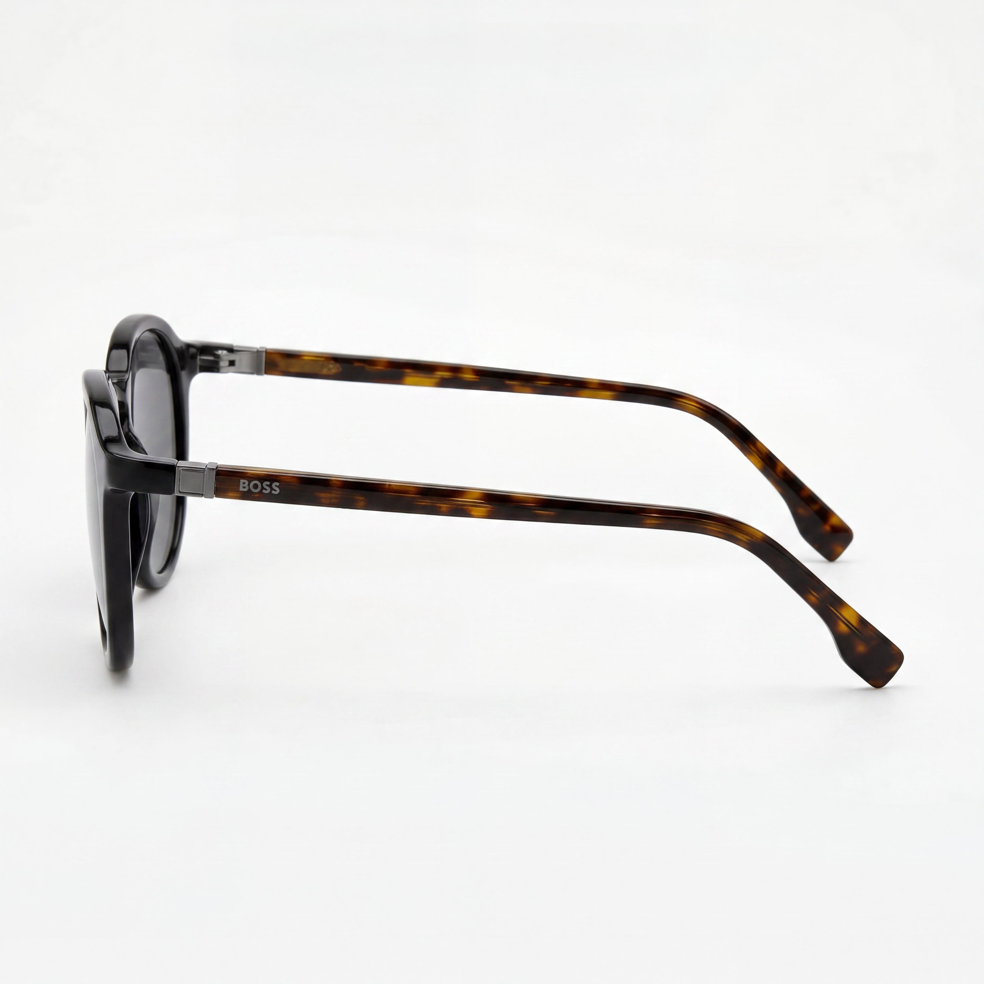 Gafas de sol HUGO BOSS funcionales y cómodas para hombre, de poliamida inyectada negra, con lentes transparentes no polarizadas 100% UV de 51-21-145 mm, Photo 3
