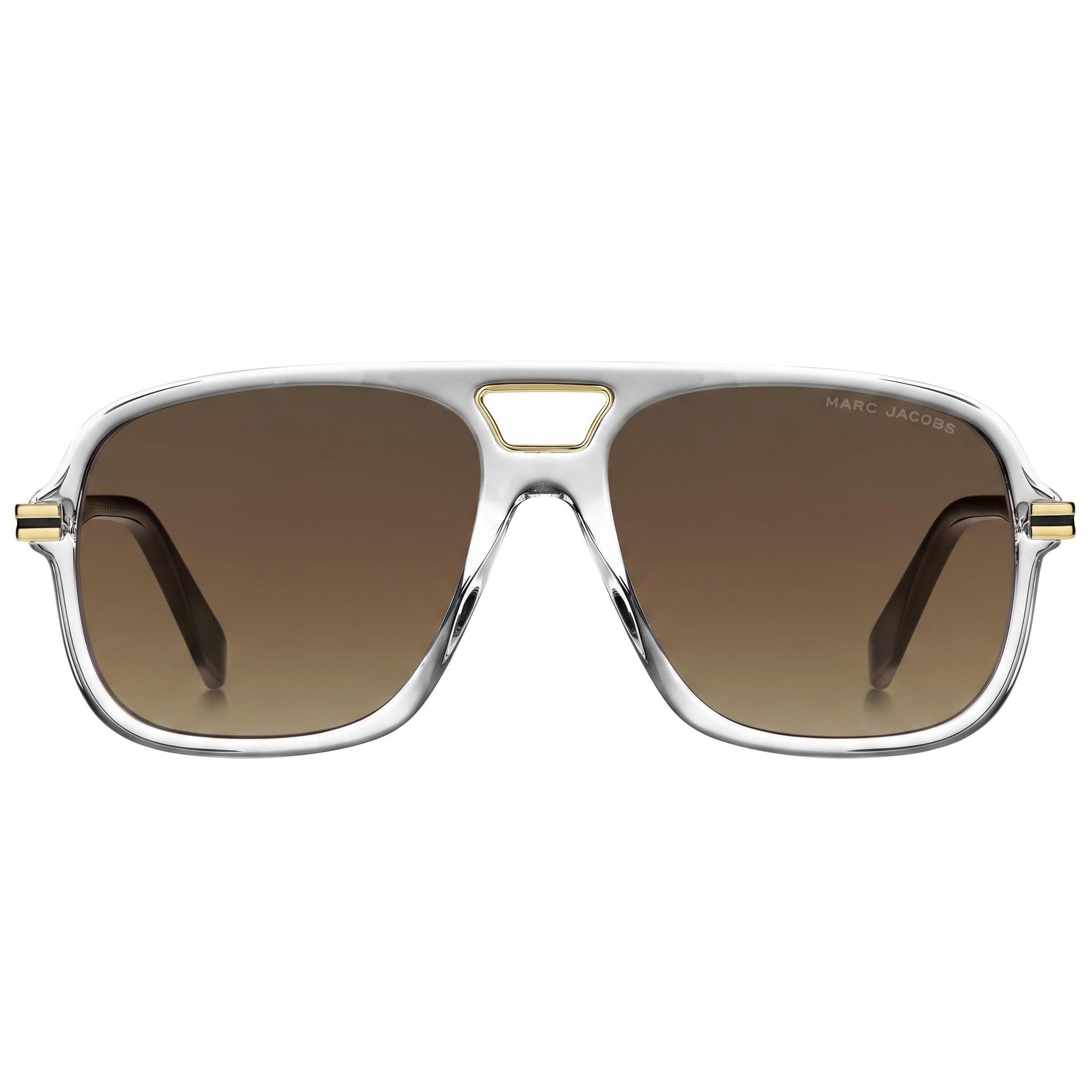 Gafas de sol clásicas Marc Jacobs MARC 415/S de acetato para hombre, montura negra cristal, lentes degradadas marrones, 56 mm, Photo 2