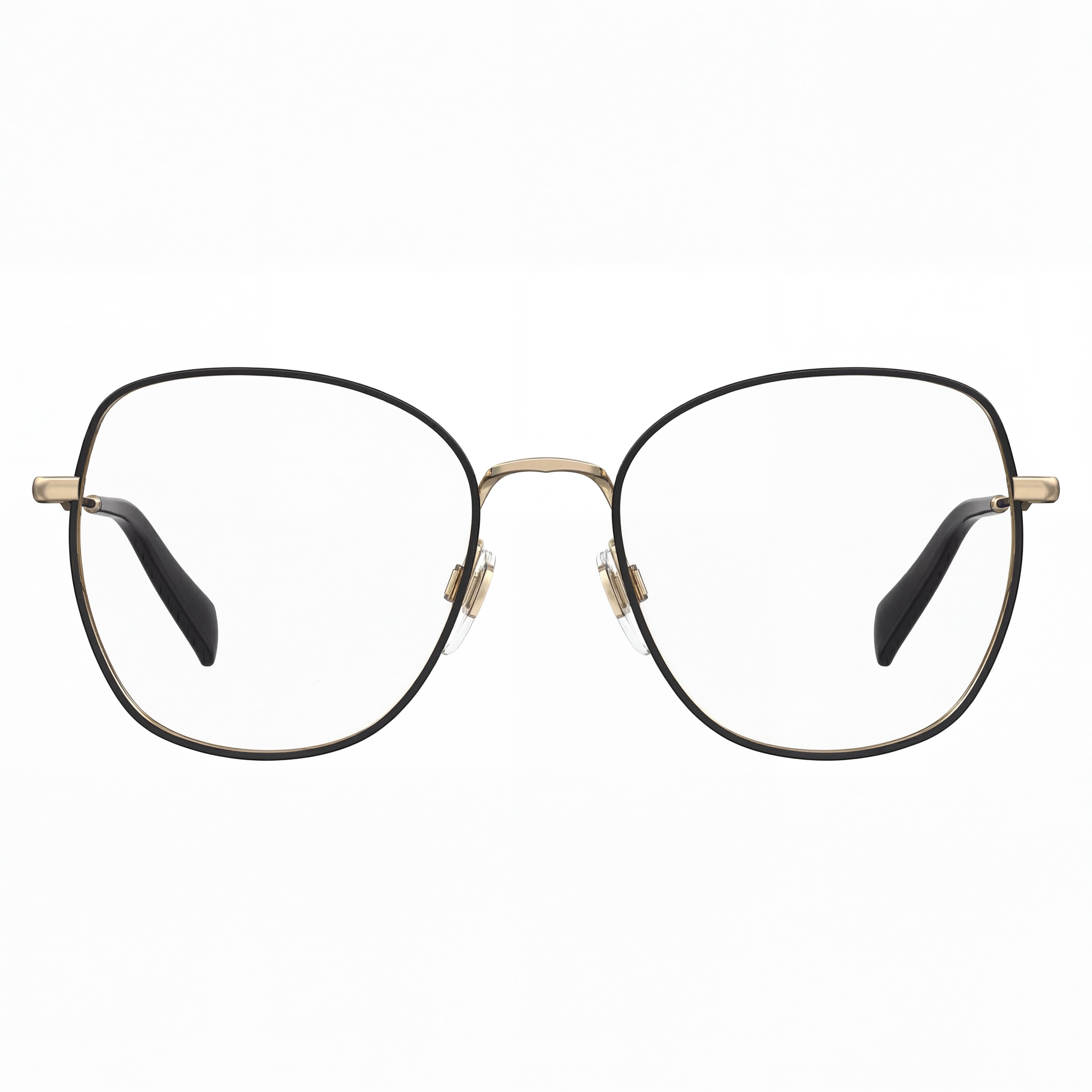 Levi's Lv 5023 Women's Black Stainless Steel Full Rim Oversized Prescription Ready Clear Lens Eyeglasses 52mm, Photo 2