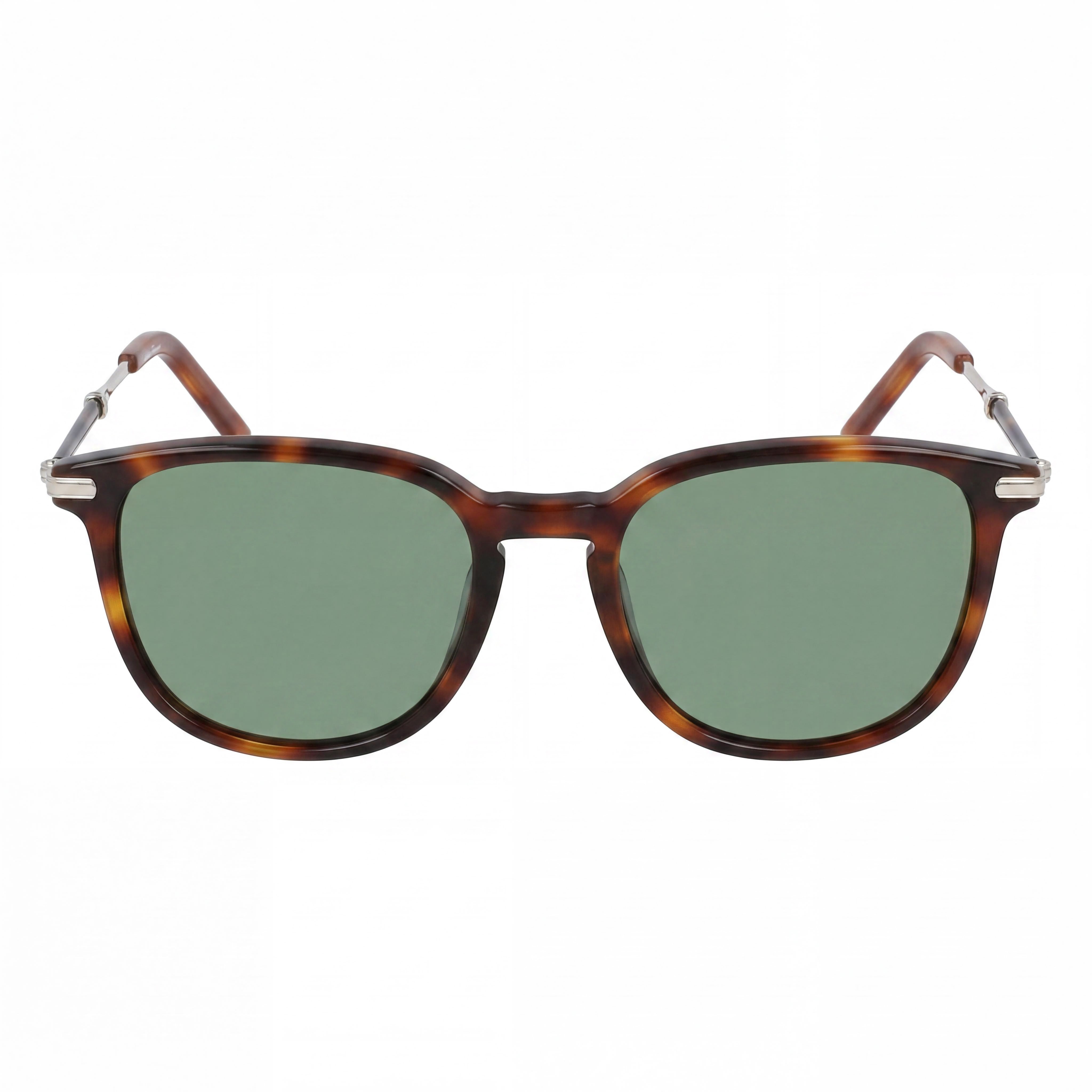 Salvatore Ferragamo SF 1015S Unisex Contemporary Acetate Tortoiseshell Frame Green Lens Sunglasses 52mm, Photo 2