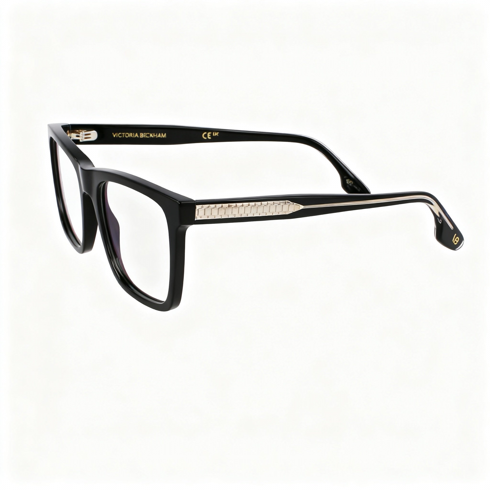 Victoria Beckham VB2670 Women's Black Acetate Square Optical Eyeglass Frames 53mm/17mm/140mm, Photo 3