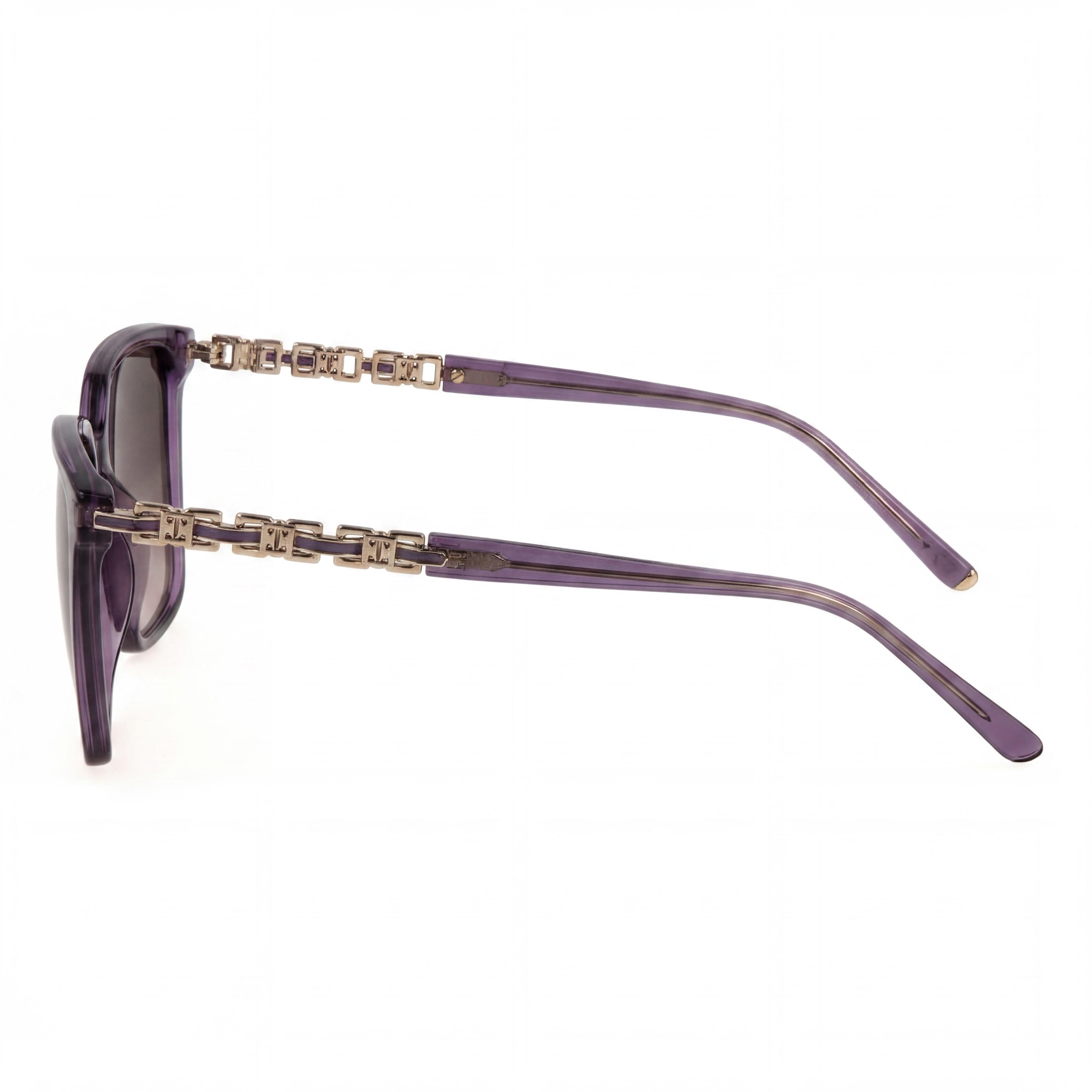 Escada Casual Women's Sunglasses featuring a Multicoloured Acetate Frame and Violet Gradient Lenses, 54mm, Photo 3