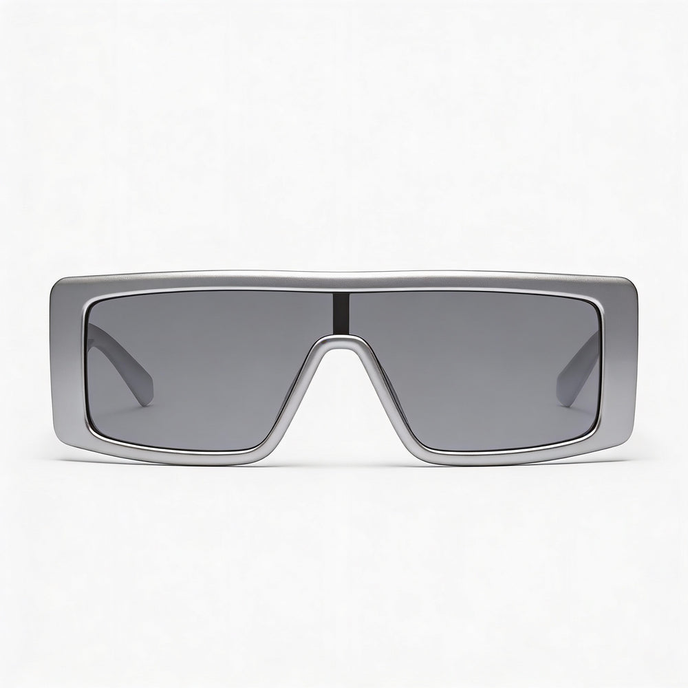 Gafas de sol unisex Calvin Klein Ckj23655s de plástico plateado, gris sólido, plateadas, con protección UV TRITAN RENEW, no polarizadas, de 57 mm