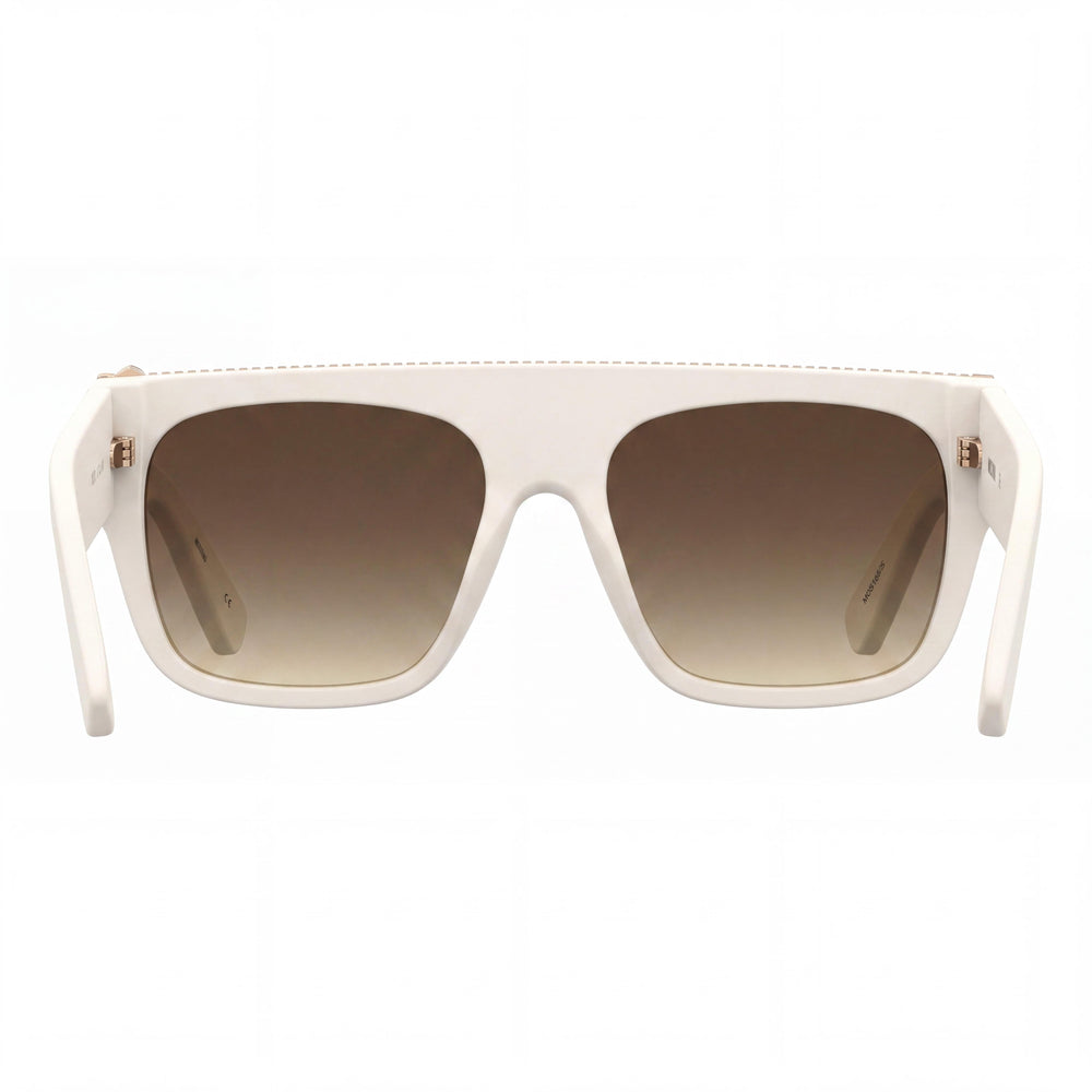 Moschino Casual Men's Ivory Polyamide Inj-GRIL. Frame, Non-Polarized Brown Shaded Lenses 56-16-145