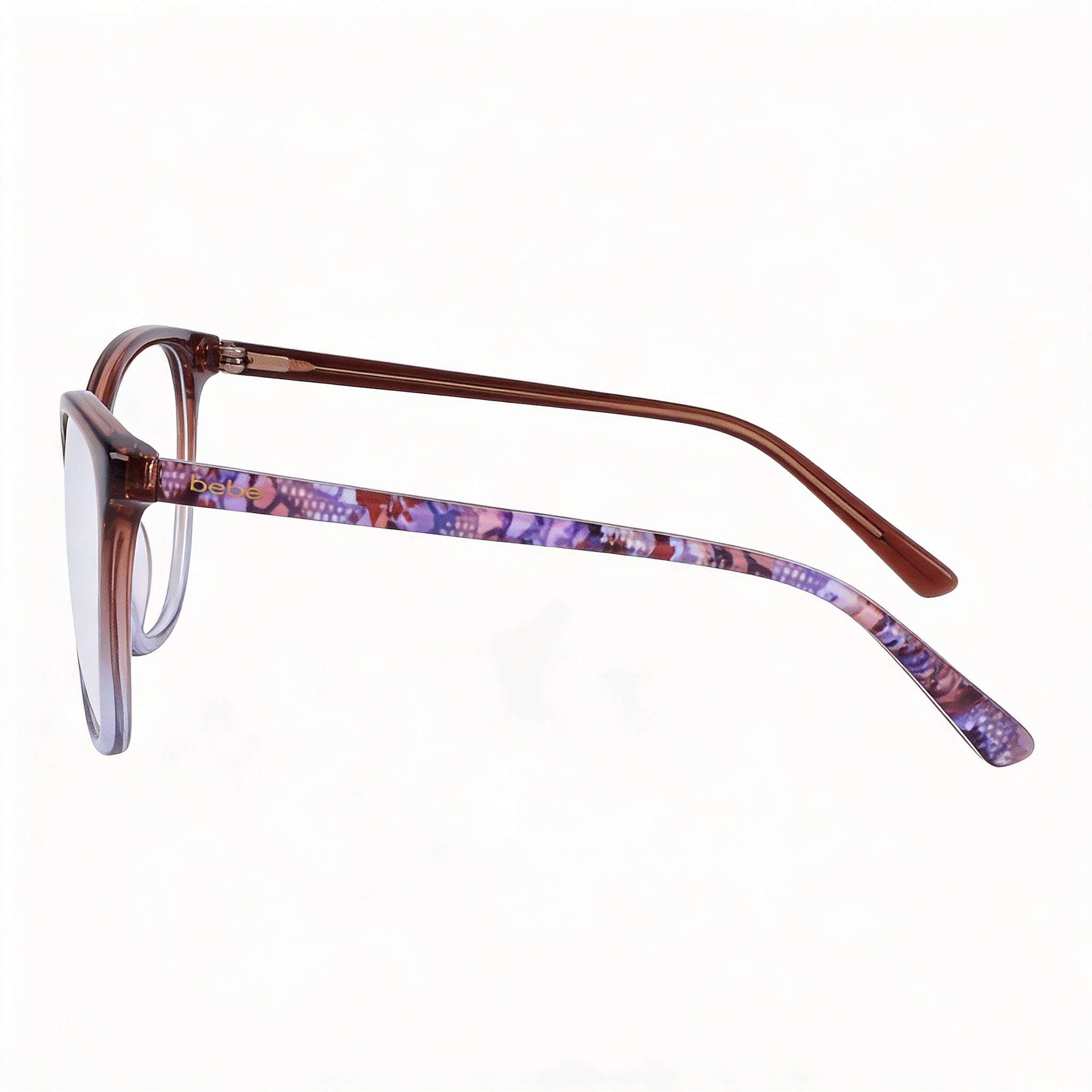 bebe Bb5206 Women's Acetate Eyeglasses with Topaz Frame and Non- Lenses 53-17-135, Photo 2