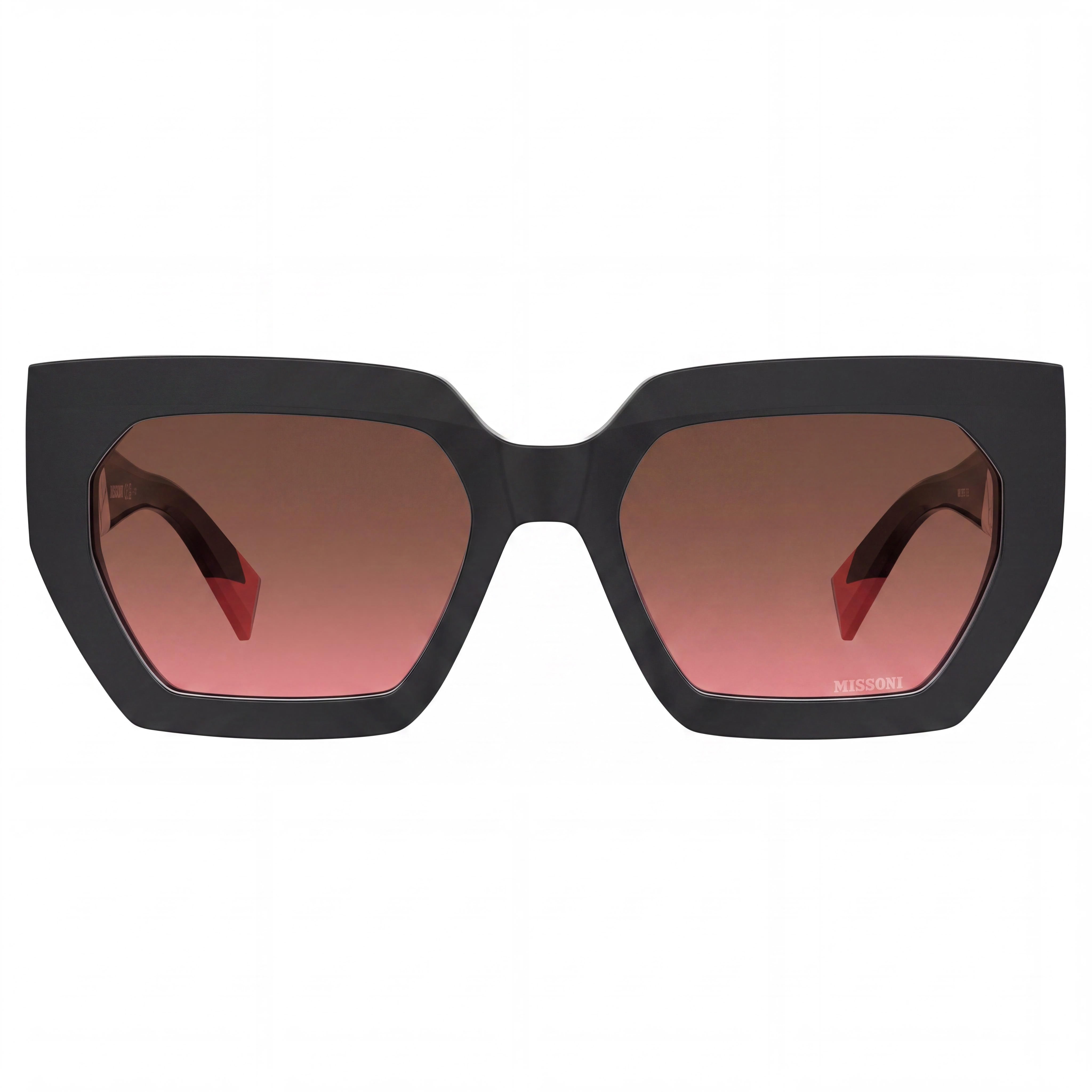 M Missoni Mis 0170/S Women's Black Acetate Non-Polarized Sunglasses with BROWN PINK SHADED Lenses 55mm, Photo 2