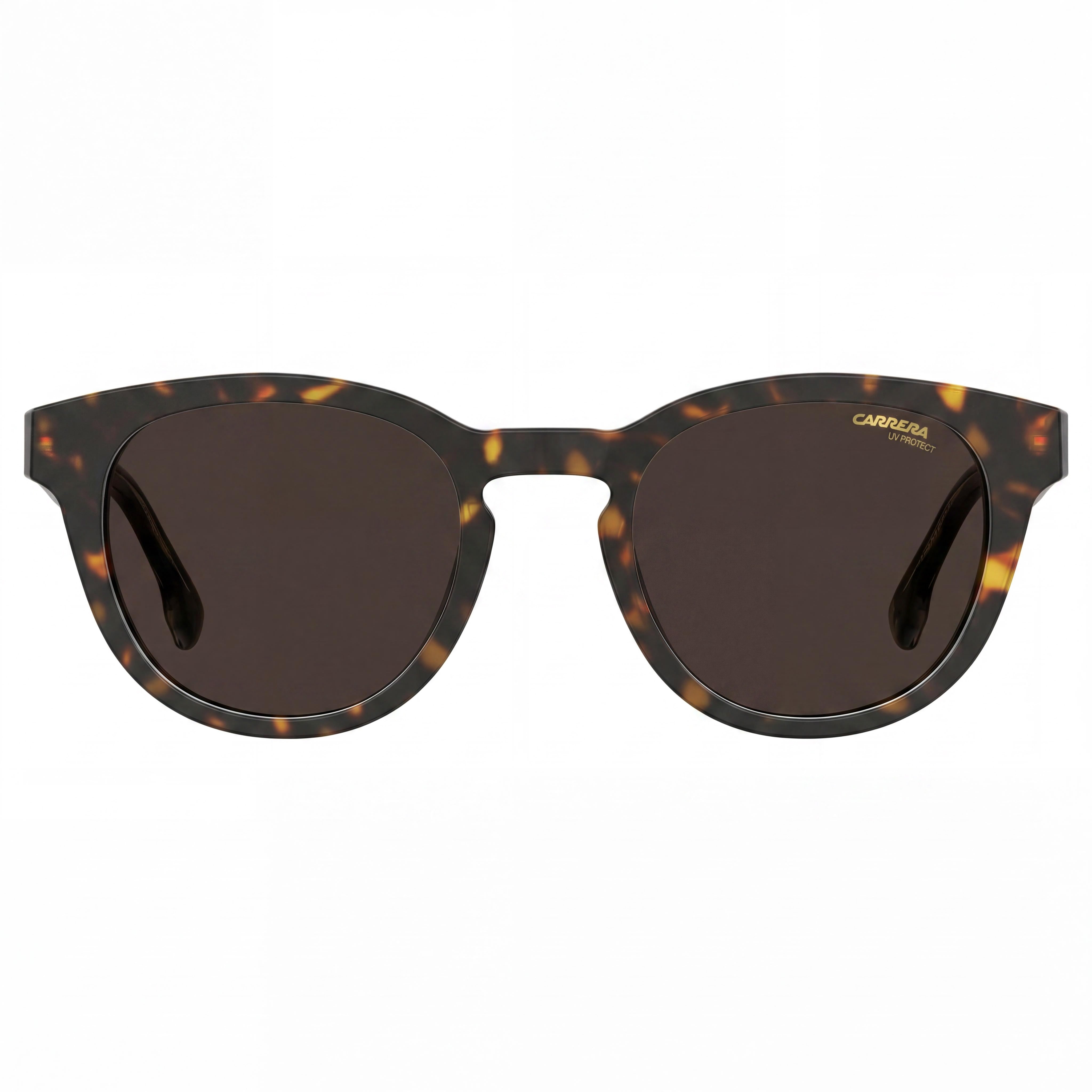 Carrera 252 Men's Plastic Oval Full Rim Sunglasses, Dark Havana Brown Frame, Brown Polycarbonate Lenses 50mm, Photo 2