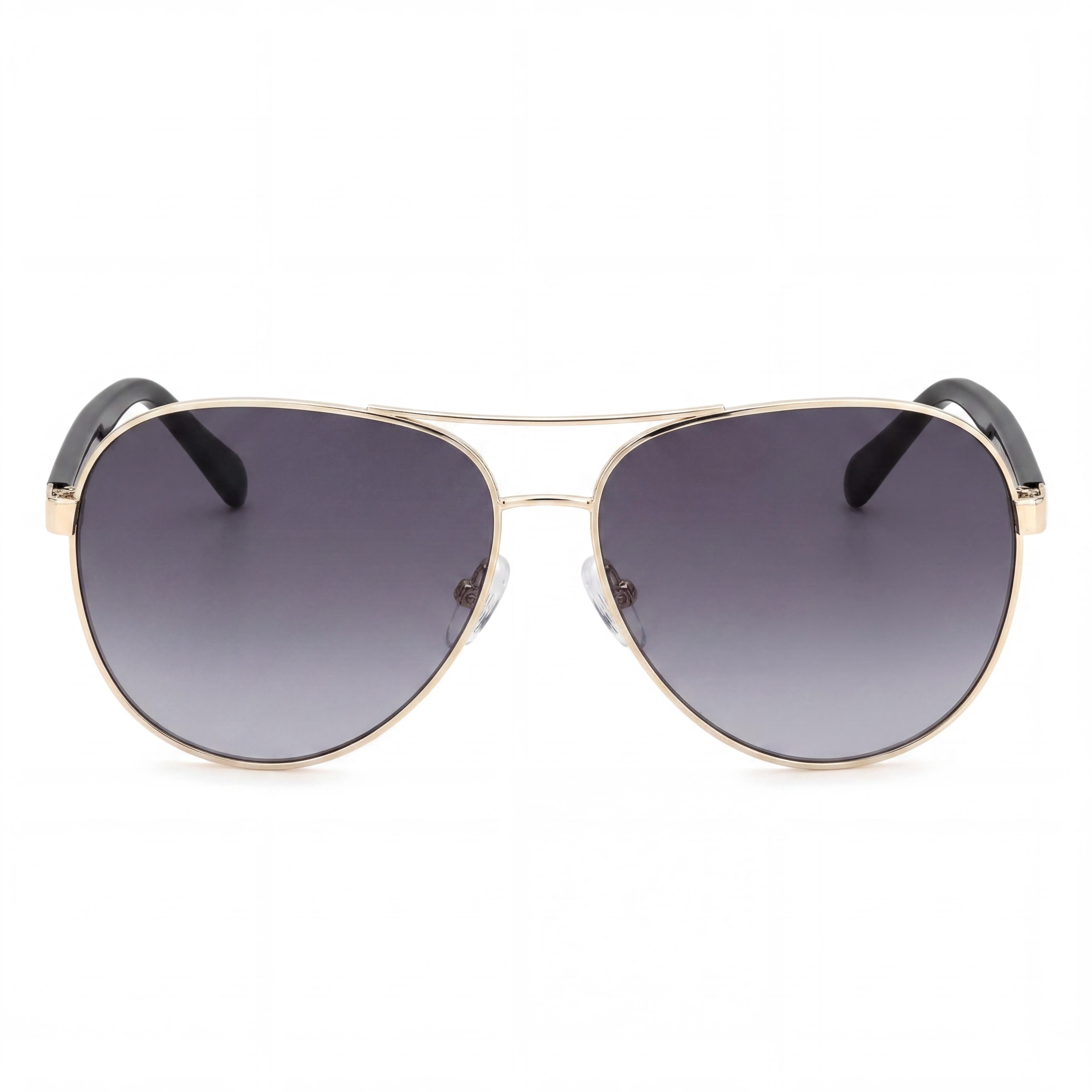 Gafas de sol Fossil Fos 3150/G/S para mujer, de acero inoxidable, con protección UV, color dorado claro, gris oscuro, 60 mm, Photo 2