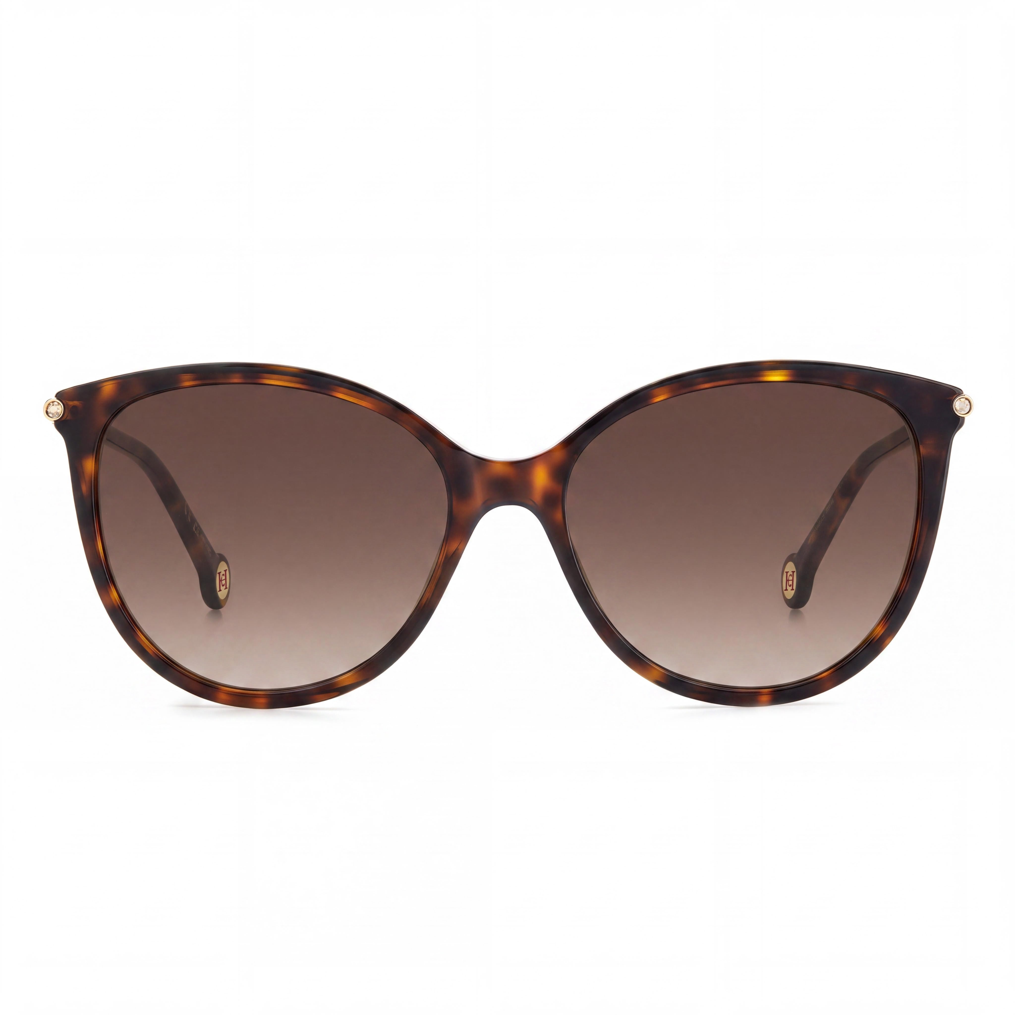 Carolina Herrera Men's Her 0189/G/S Acetate Frame Polyester Lens Havana Gold Brown UV Protected Sunglasses 57mm, Photo 2
