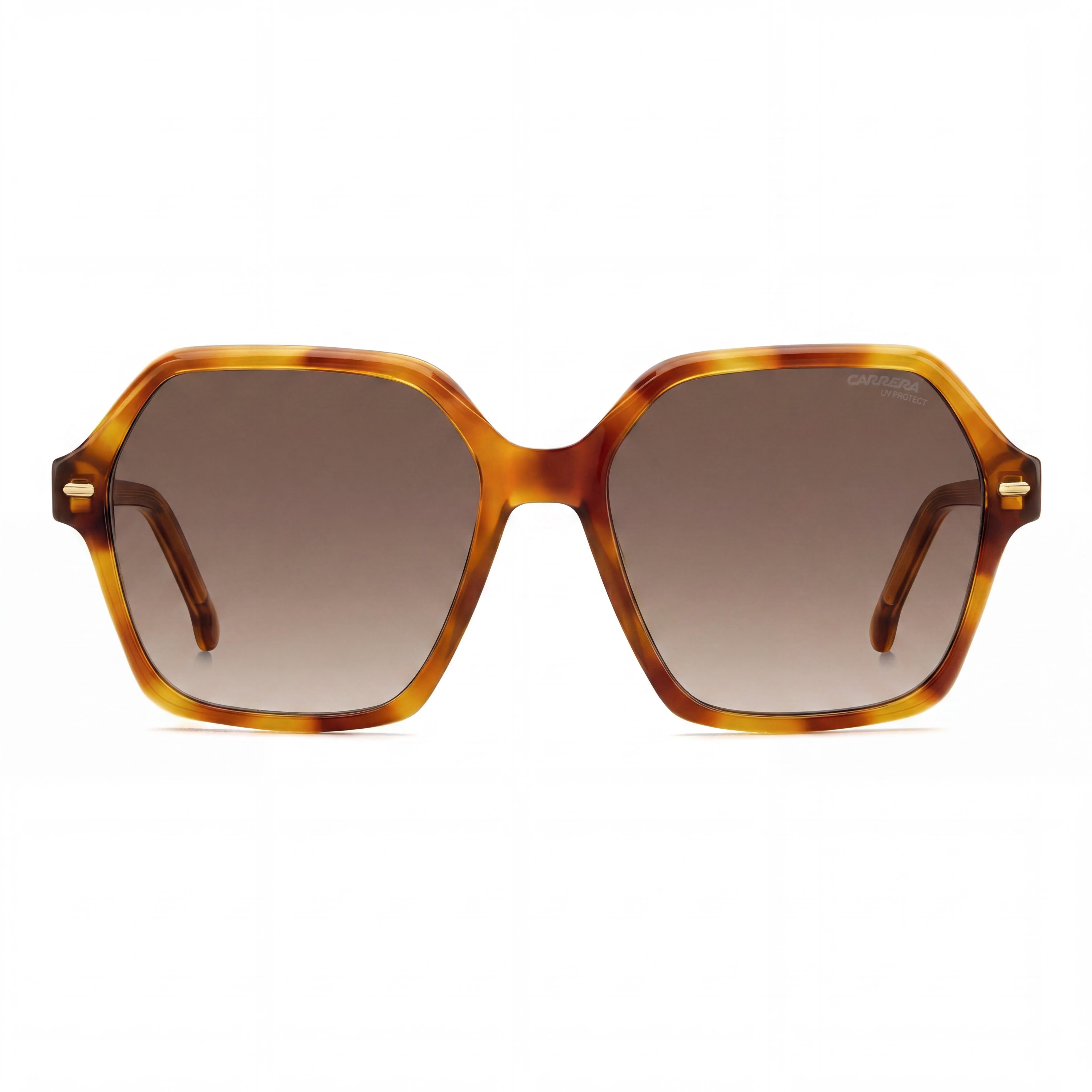 Gafas de sol Carrera Classic para mujer, de plástico color habana, con cristales de policarbonato marrones degradados y protección UV, 56 mm, Photo 2