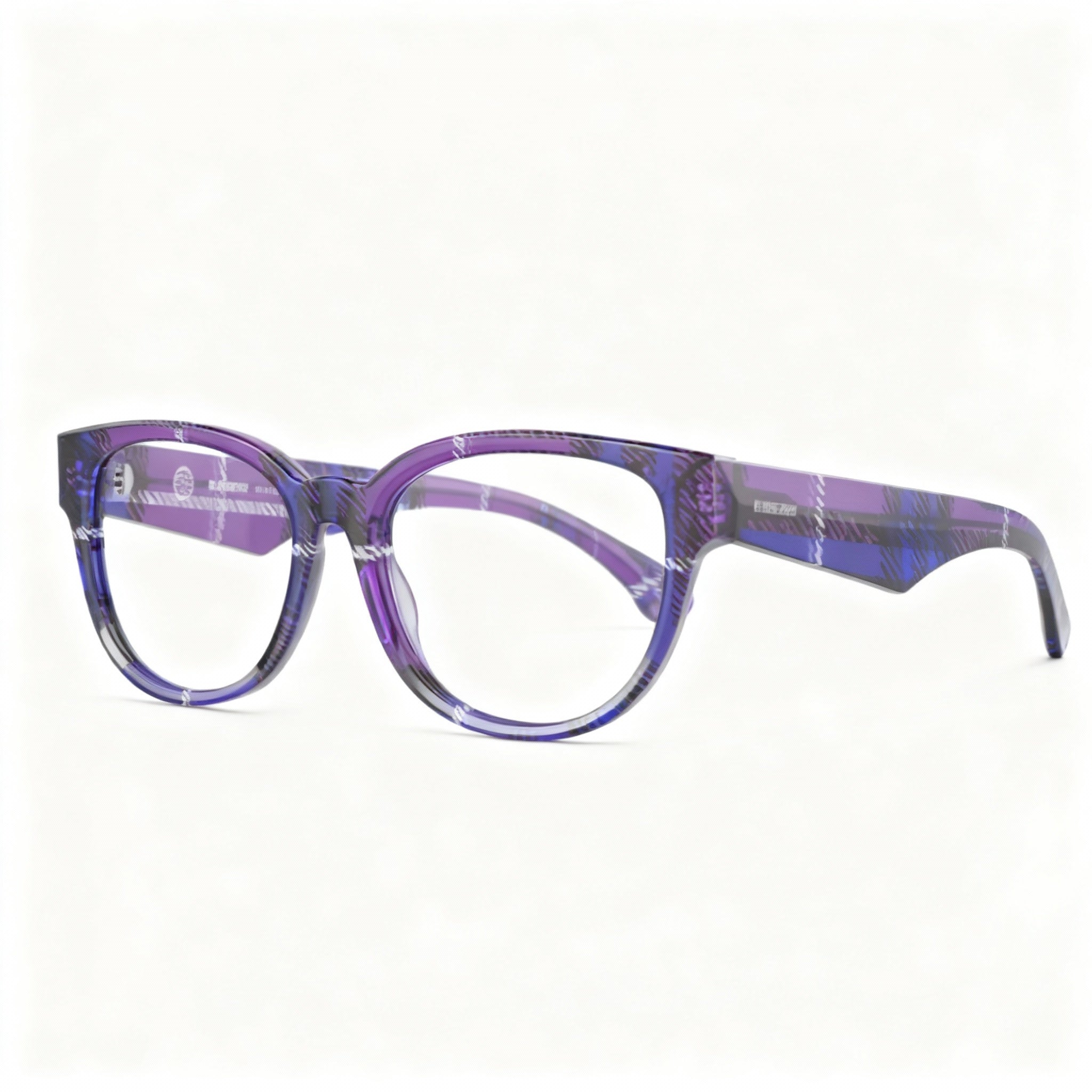 BURBERRY Classic Designer Unisex Violet Eyeglasses for Daily Wear and Prescription Vision Correction