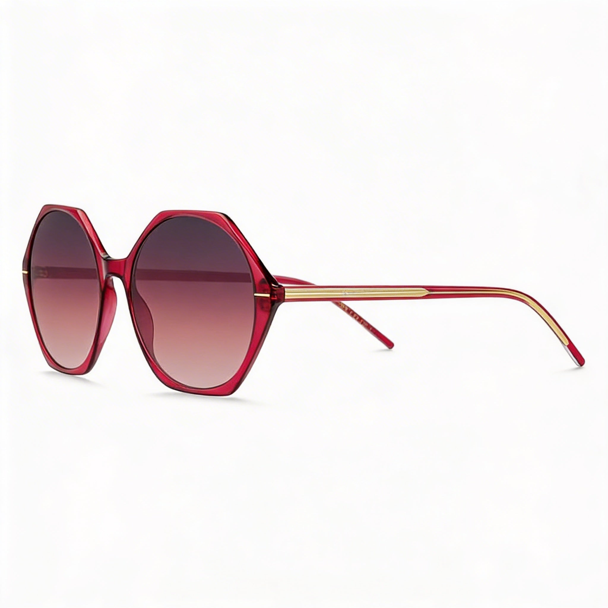 Gafas de sol Hugo Boss ligeras y minimalistas para mujer con montura de magnesio color cereza y protección UV 56-18-140, Photo 1