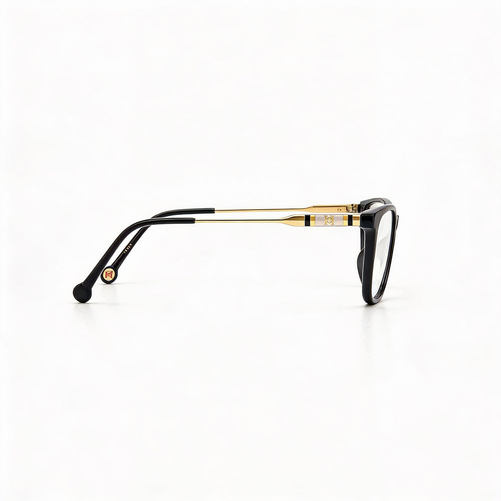Carolina Herrera Modern Women's Eyewear, Black Acetate Frame, Non- Lenses, 52mm Lens Width