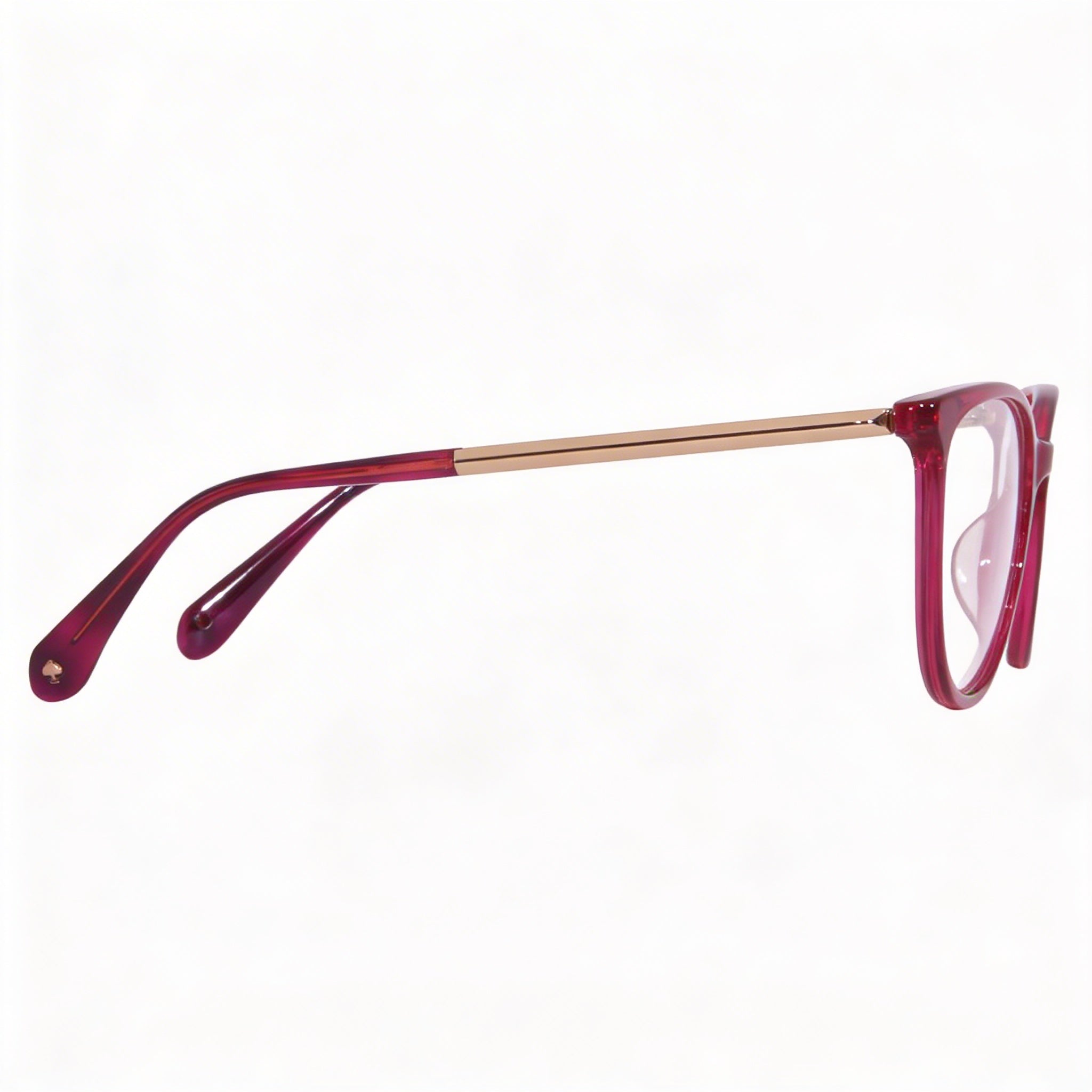 kate spade new york Kimberlee Women's Eyeglasses, Full Rim Square Plastic Frame, Cherry Gold-Logo 52-17, Photo 2