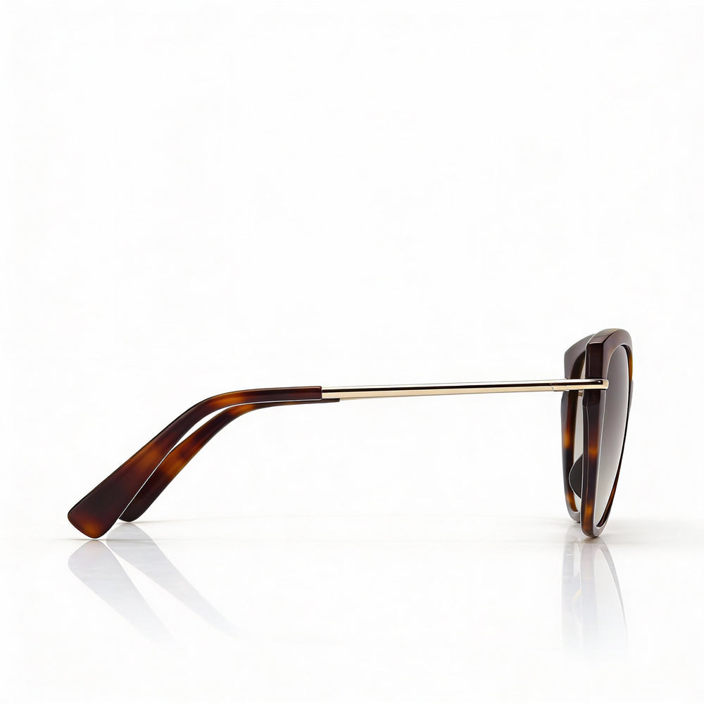 Longchamp LO627S Women's Butterfly Havana Plastic Frame Brown Gradient 100% UV Protection Sunglasses 57mm