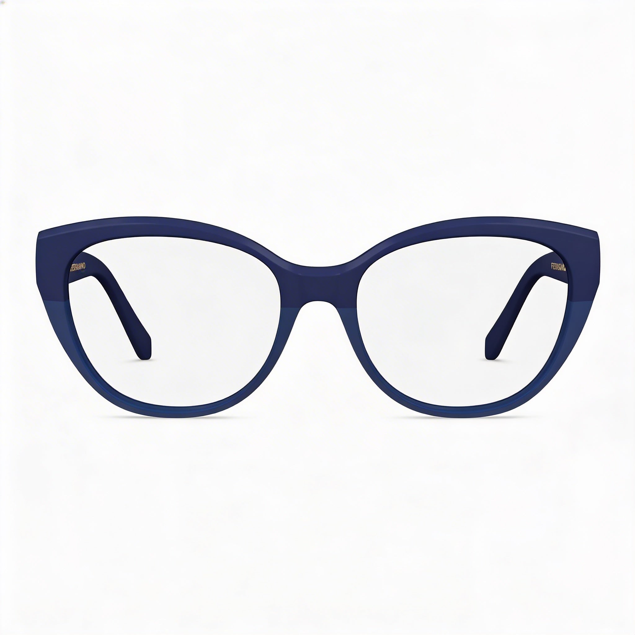 Ferragamo Sf2970 Unisex Blue Acetate Frame Eyeglasses with Blue Polycarbonate Lenses, Size 53mm, Photo 3