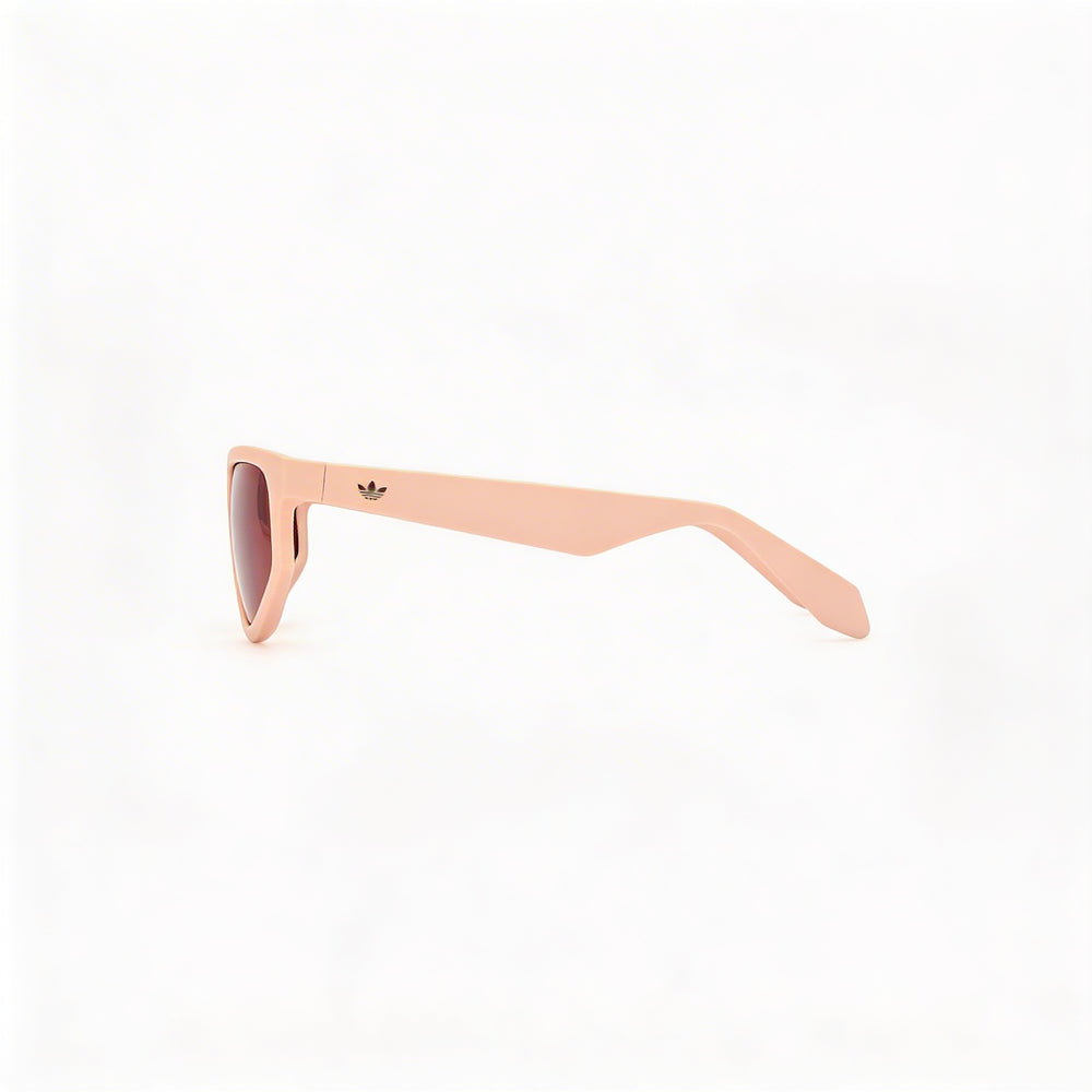 Gafas de sol Adidas Originals Casual para mujer, color rosa claro mate, montura de plástico gris, sin polarizar, protección UV 400, 55 mm