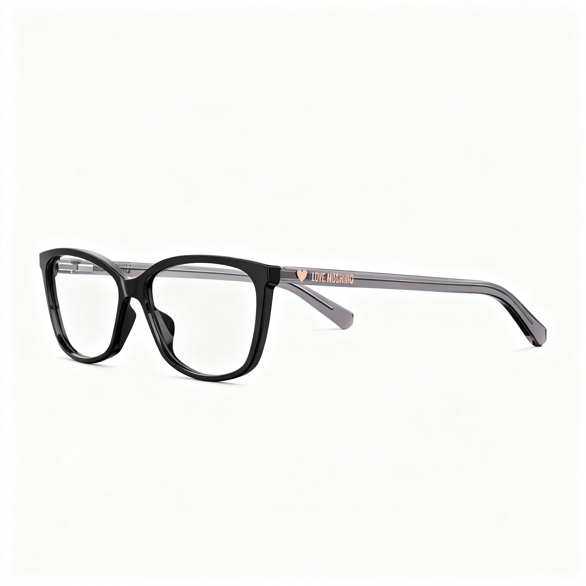 Moschino New Essentials MOL546 Women's Black Acetate Square Optical Glasses 57mm, Photo 3