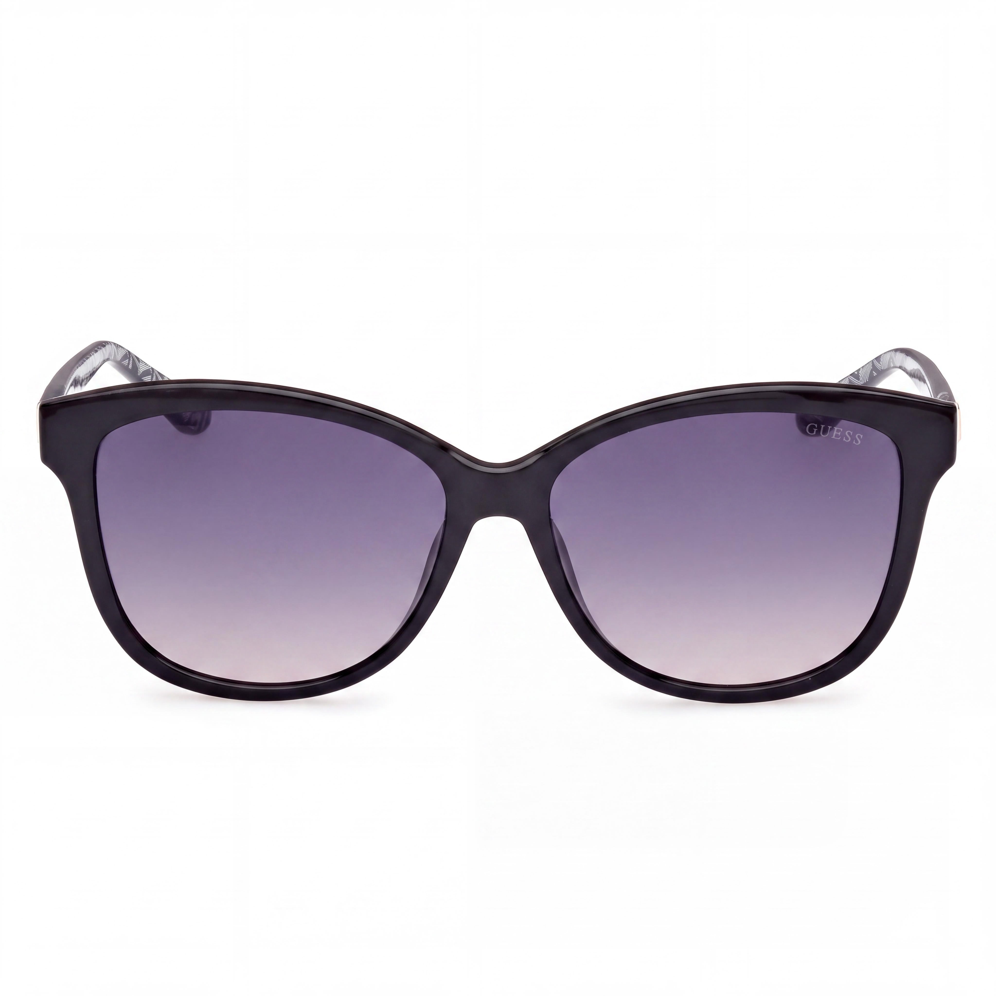 GUESS Women's GU7920 Shiny Black Composite Round High UV Protection Non-Polarized Gradient Smoke Sunglasses 58-15-140, Photo 2