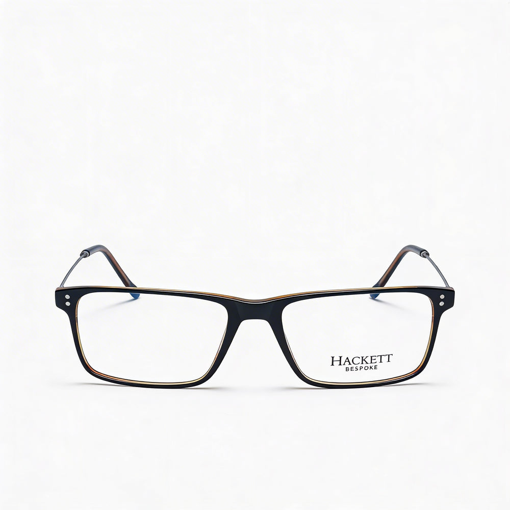 Hackett London Casual Men's Plastic Black Tortoise Eyewear with Clear Lenses 10-9-97mm
