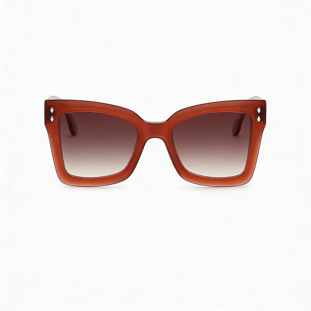 Isabel Marant Im 0103/s Women's Casual Cat Eye/Butterfly Red Acetate Sunglasses, Pink Double Shade Lenses, 52mm