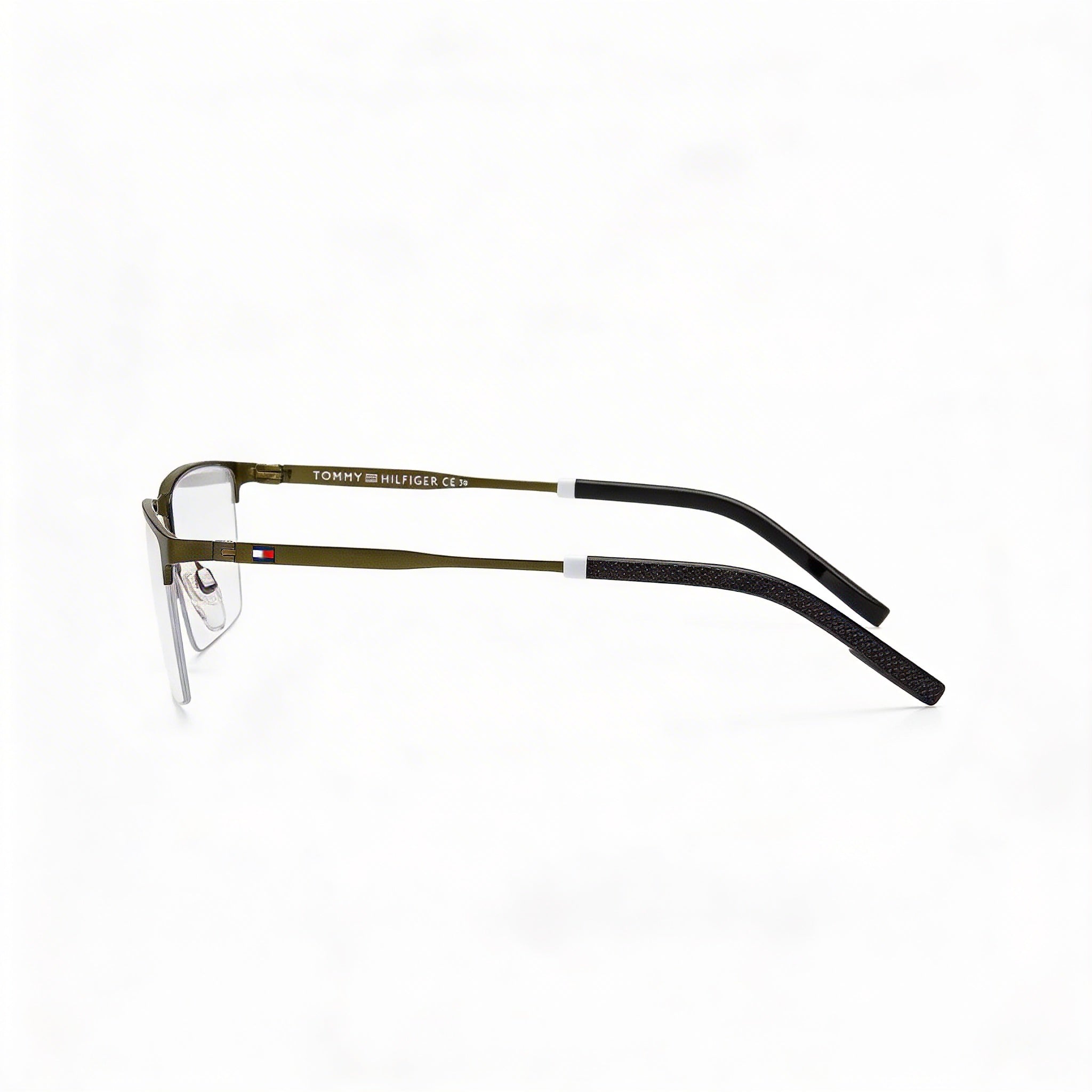 Tommy Hilfiger Th 1830 Men's Olive Stainless Steel Frame with Polycarbonate Lenses Eyewear 56mm, Photo 3