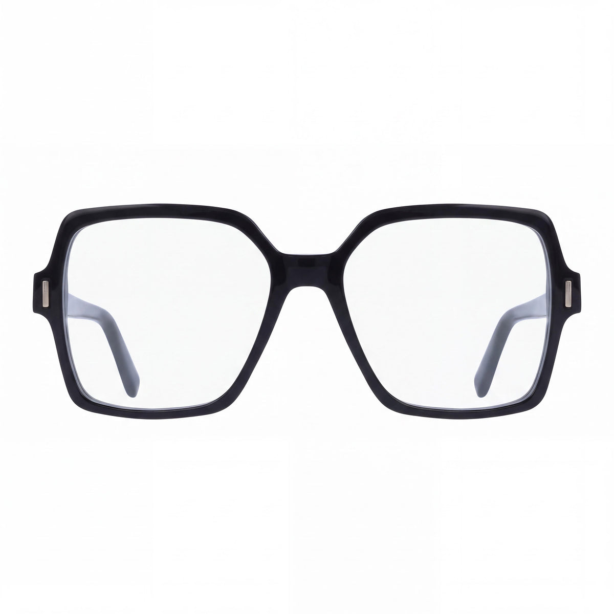 Ferragamo Sf3031 Women's Black Acetate Lightweight Frame Eyeglasses with Clear Polycarbonate Lenses 56mm, Photo 2