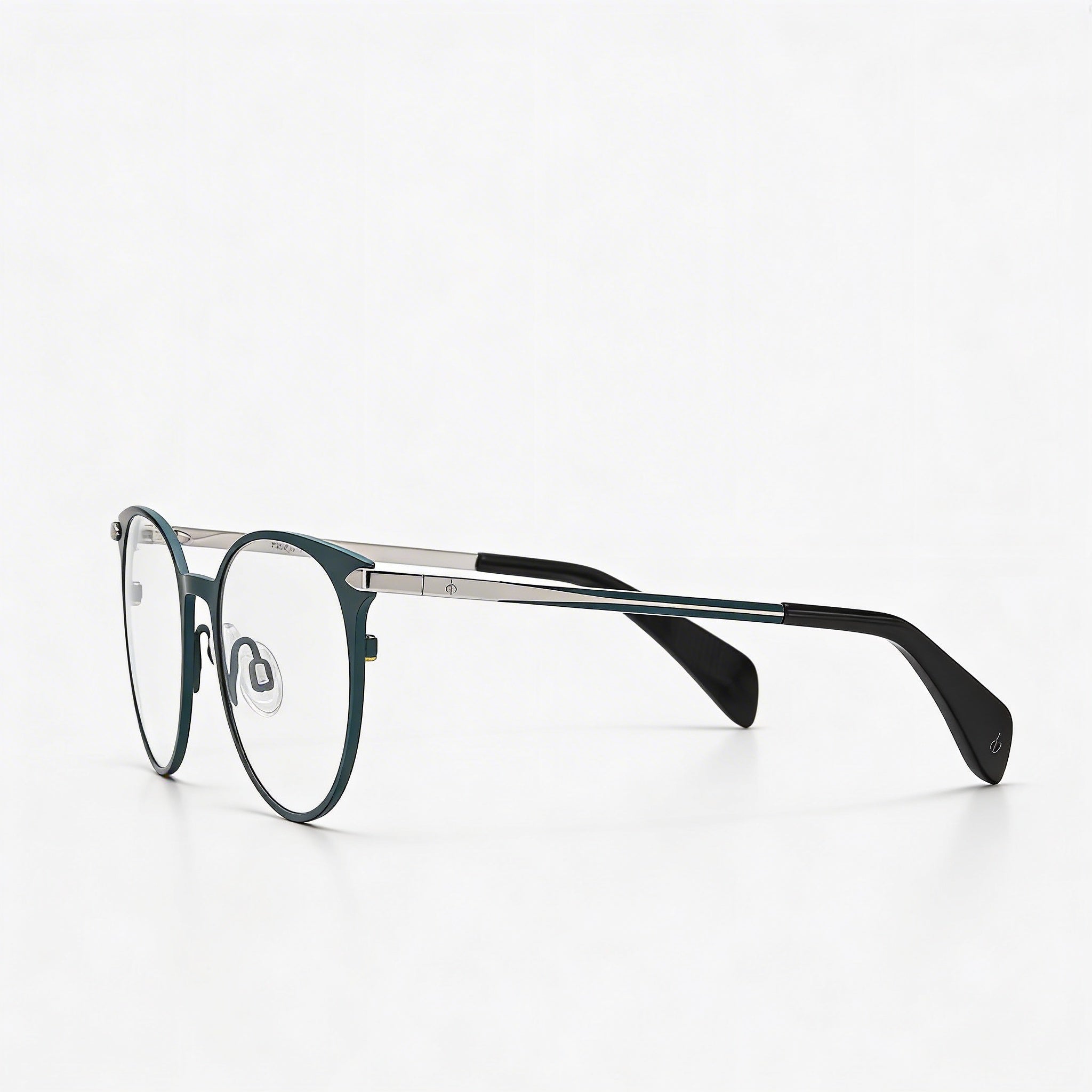 Gafas Rag & Bone Rnb 3011 con montura de titanio para mujer, color azul paladio mate, talla 48-19-140 mm, Photo 2