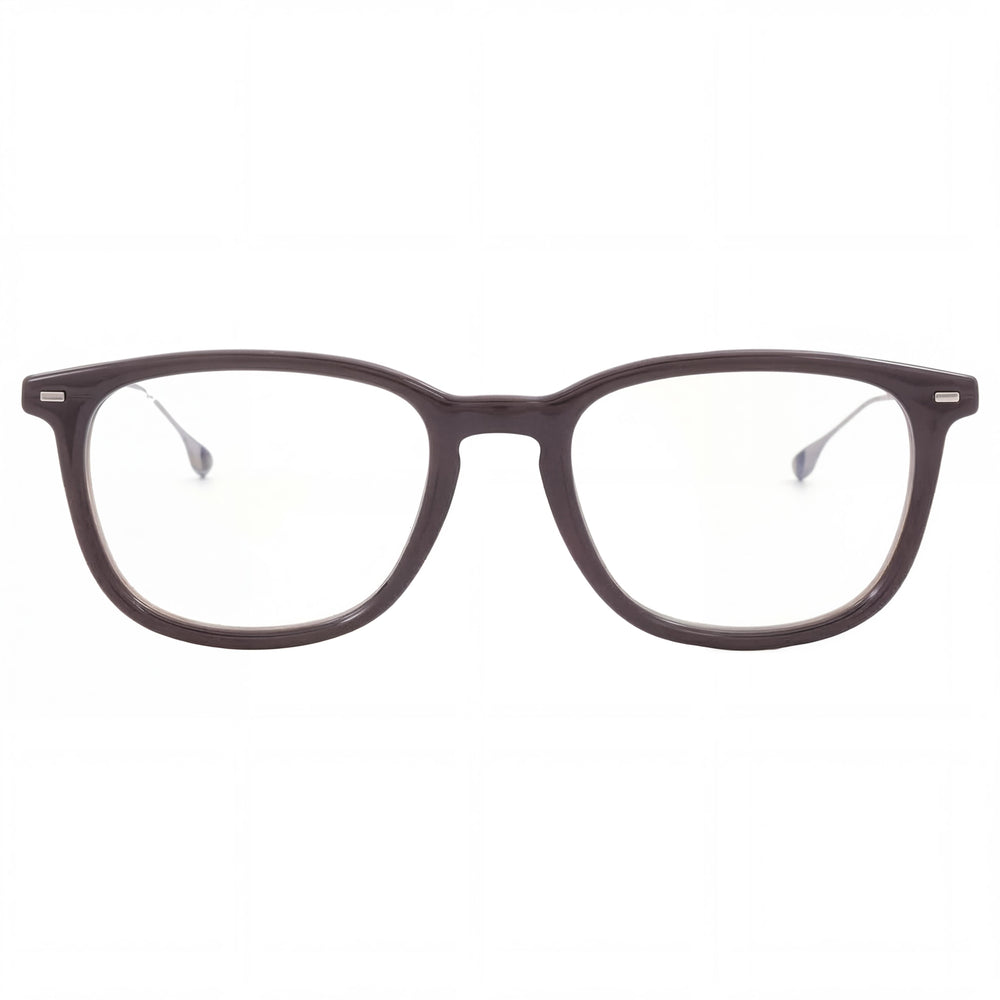 BOSS Boss 1359/BB Unisex Soft Rectangular Acetate & Titanium Optical Frames Brown Stripped Brown 52mm