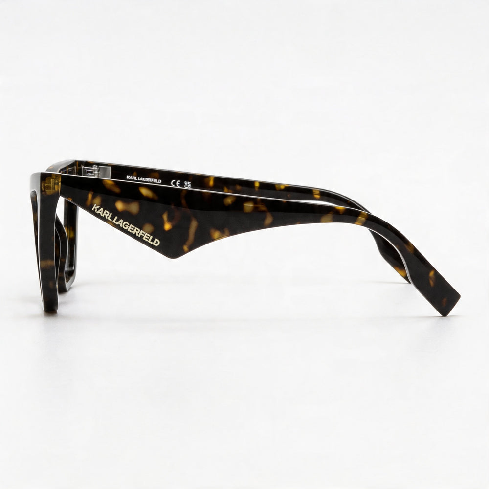 KARL LAGERFELD Kl6195 Women's Acetate Eyewear Frame in Dark Tortoise with 54mm Lens and 140mm Temples