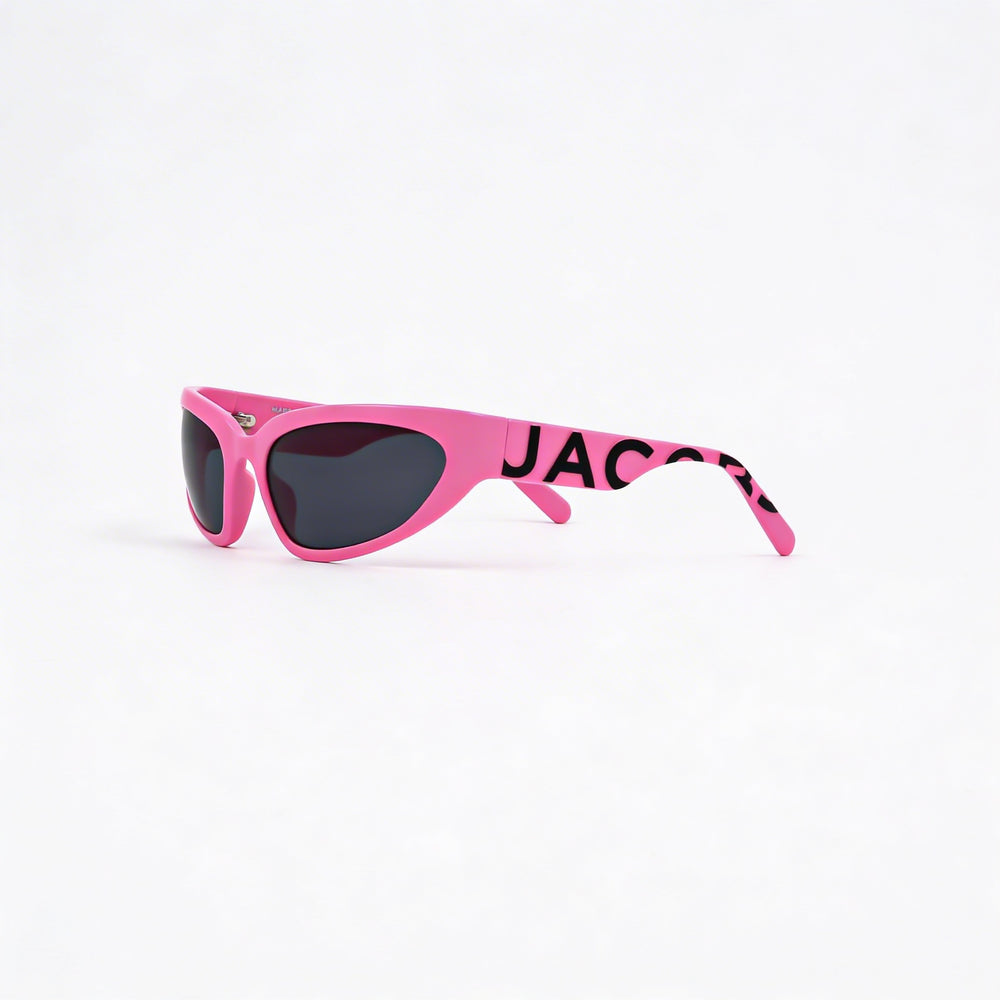 Gafas de sol casuales Marc Jacobs para mujer, propionato de celulosa negro fucsia, lentes grises, 61-20-125